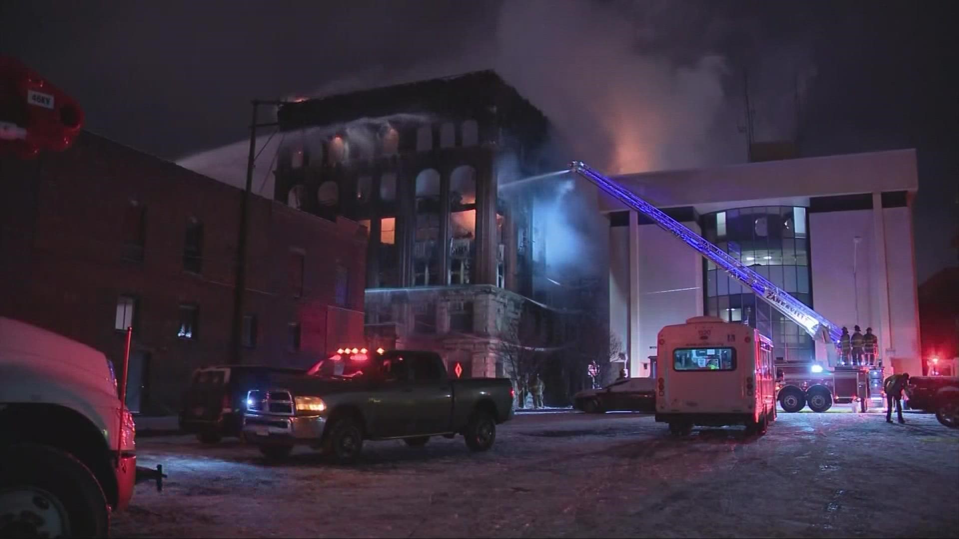 The fire happened back on Jan. 6. The building was about 120 years old.