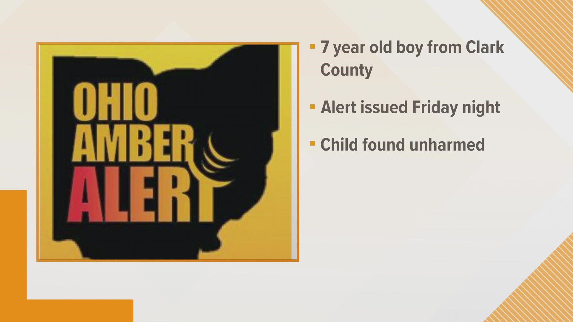 Amber Alert Canceled After 7-year-old Ohio Boy Found Safe | Wkyc.com