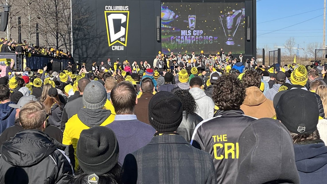 Columbus Crew championship parade on Tuesday