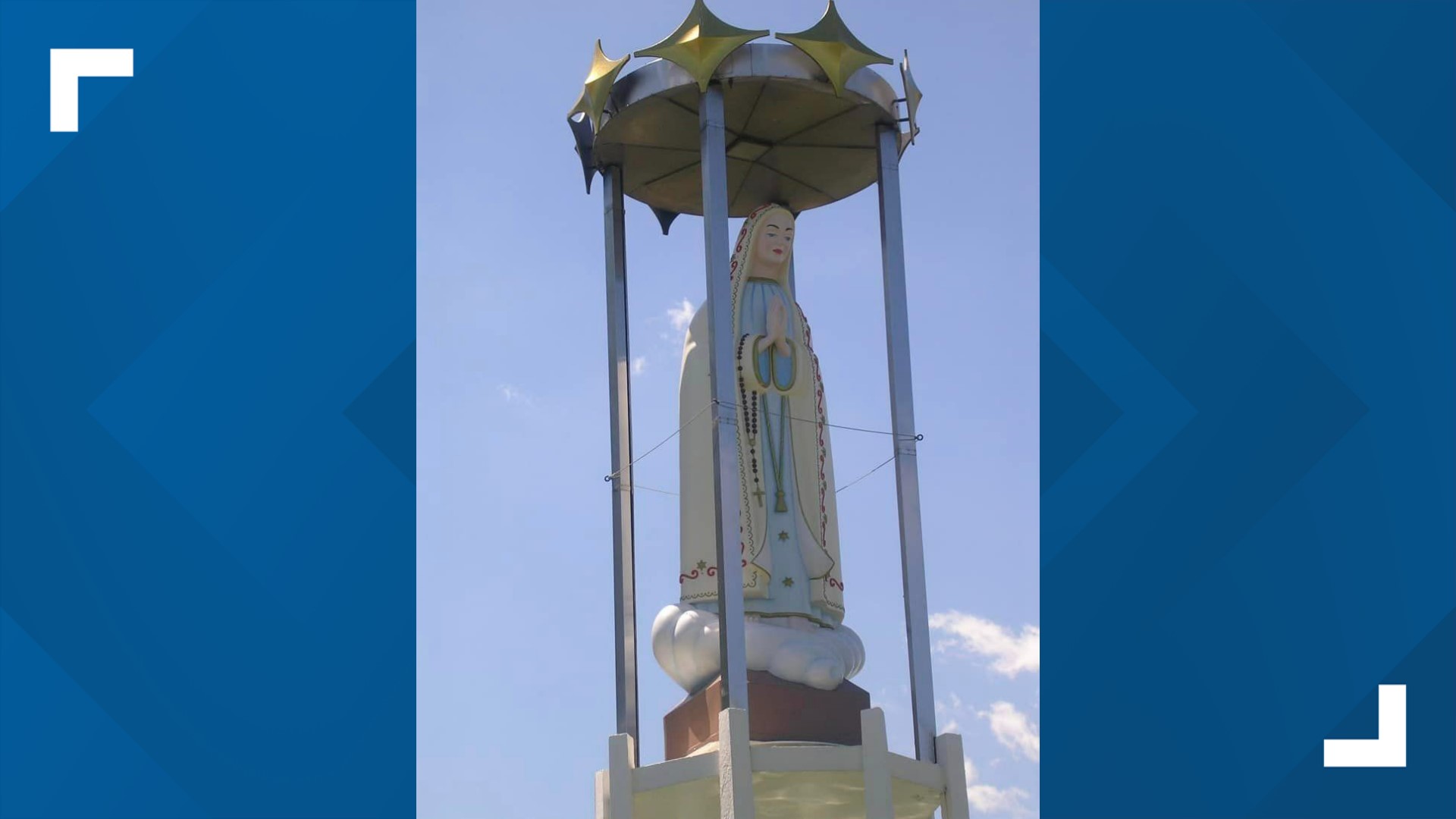 The statue has been a landmark at Russells Point since it was erected in 1964 by George Quatman.