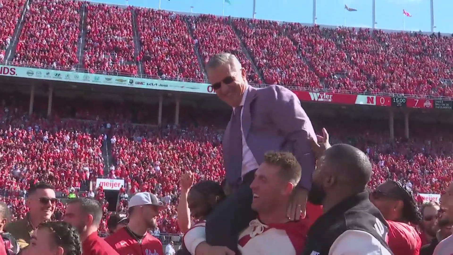 Urban Meyer and Cardale Jones were in attendance as Ohio State honored the national title team.