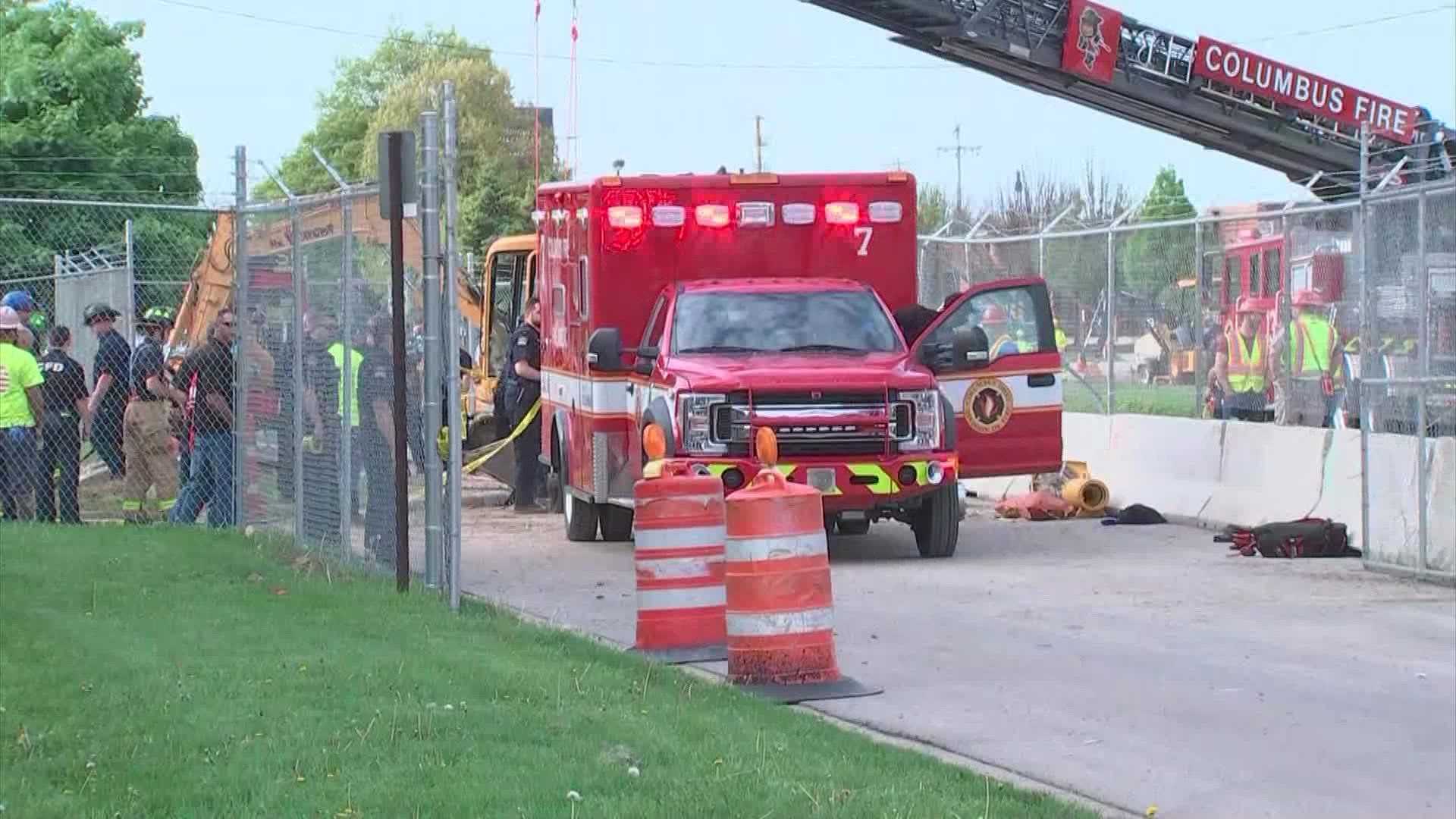 Man rescued from construction site ditch at Ohio State | wkyc.com