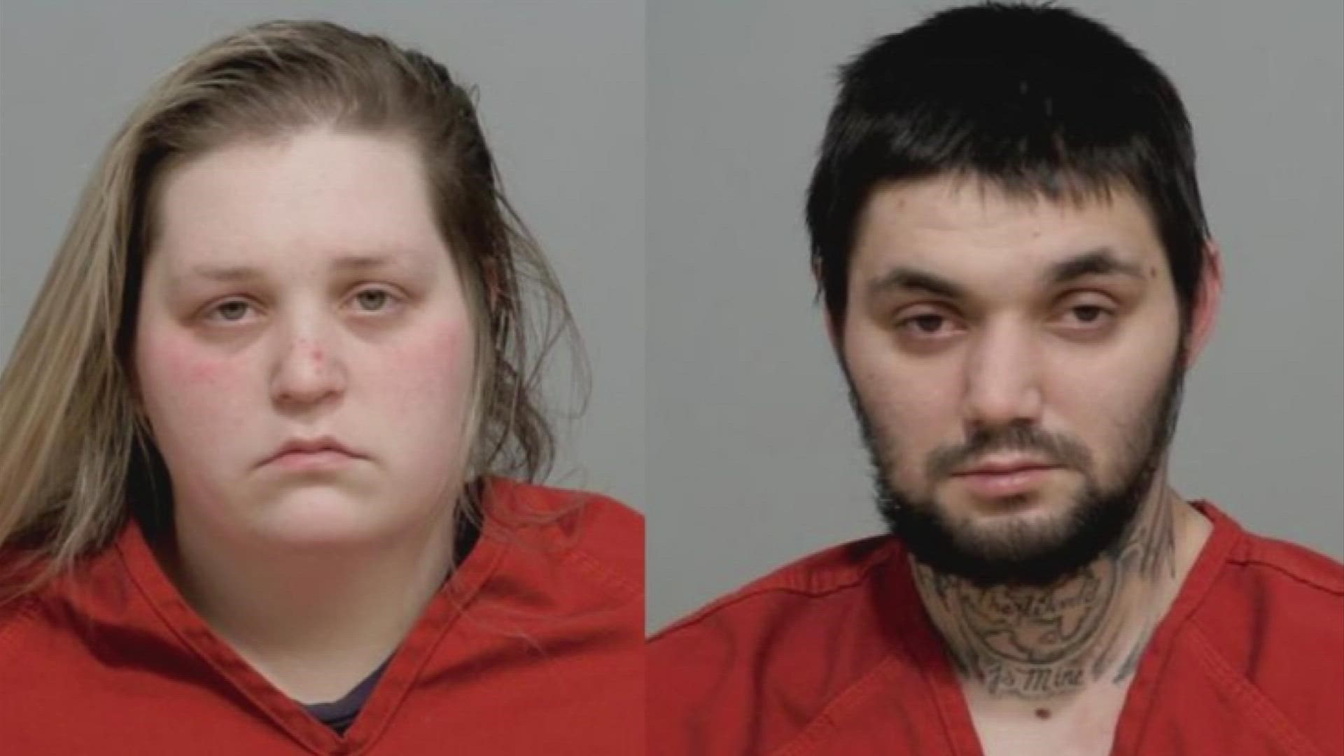 Police said Nicholas Lee and Brianna Roush have been arrested and charged after their 1-year-old child died after ingesting fentanyl.