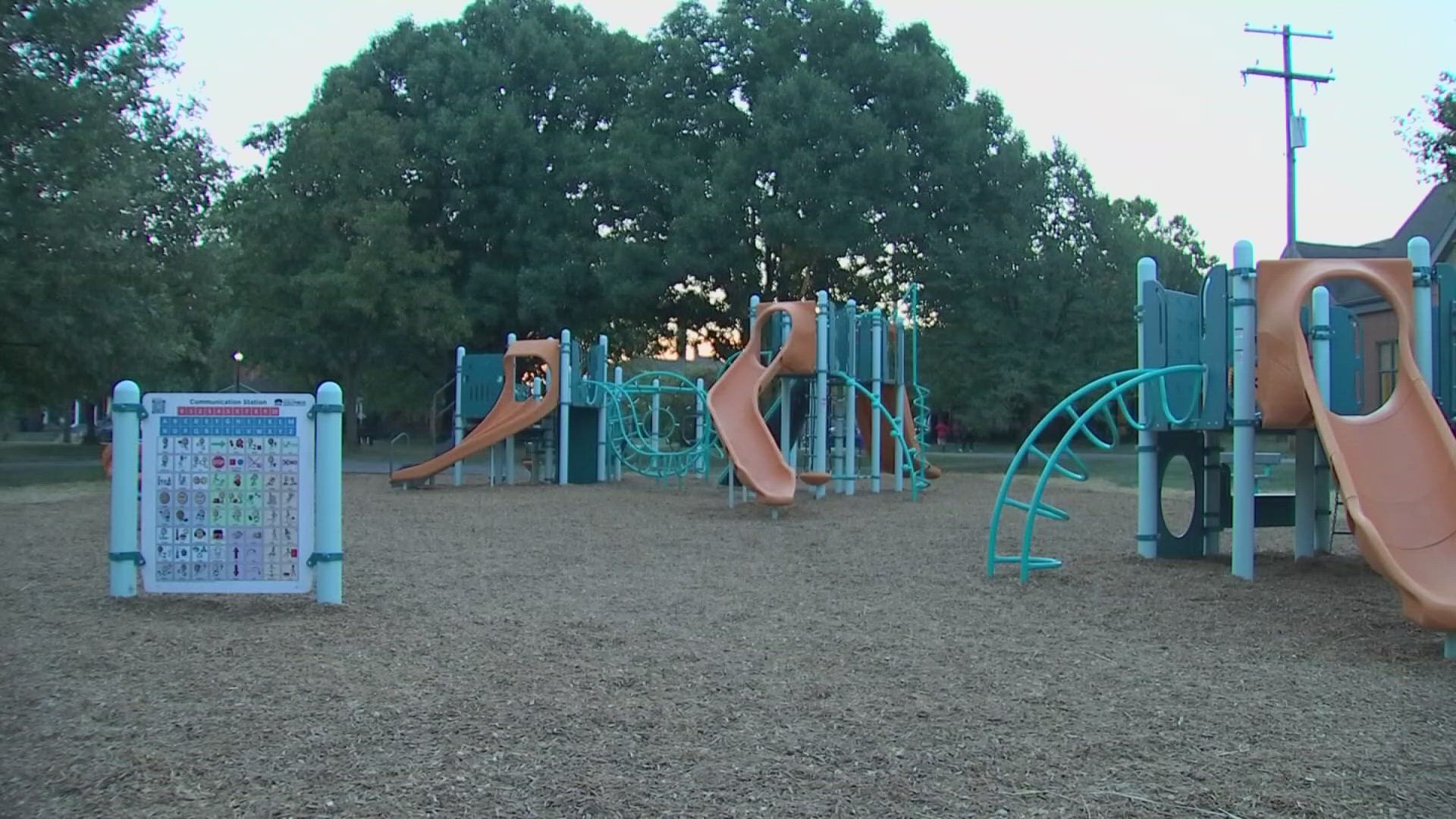 The city playground is located near Weinland Park Elementary and was mistakenly demolished in June.