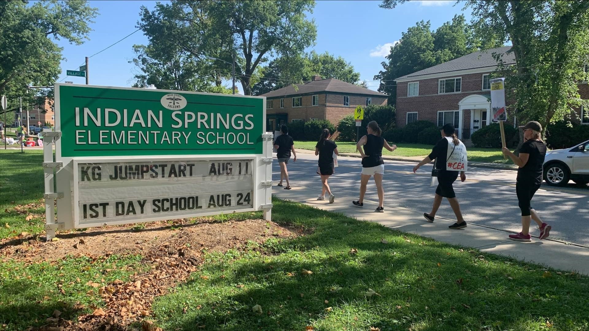 The incident happened outside Indian Springs Elementary School on East Henderson Road in Clintonville.