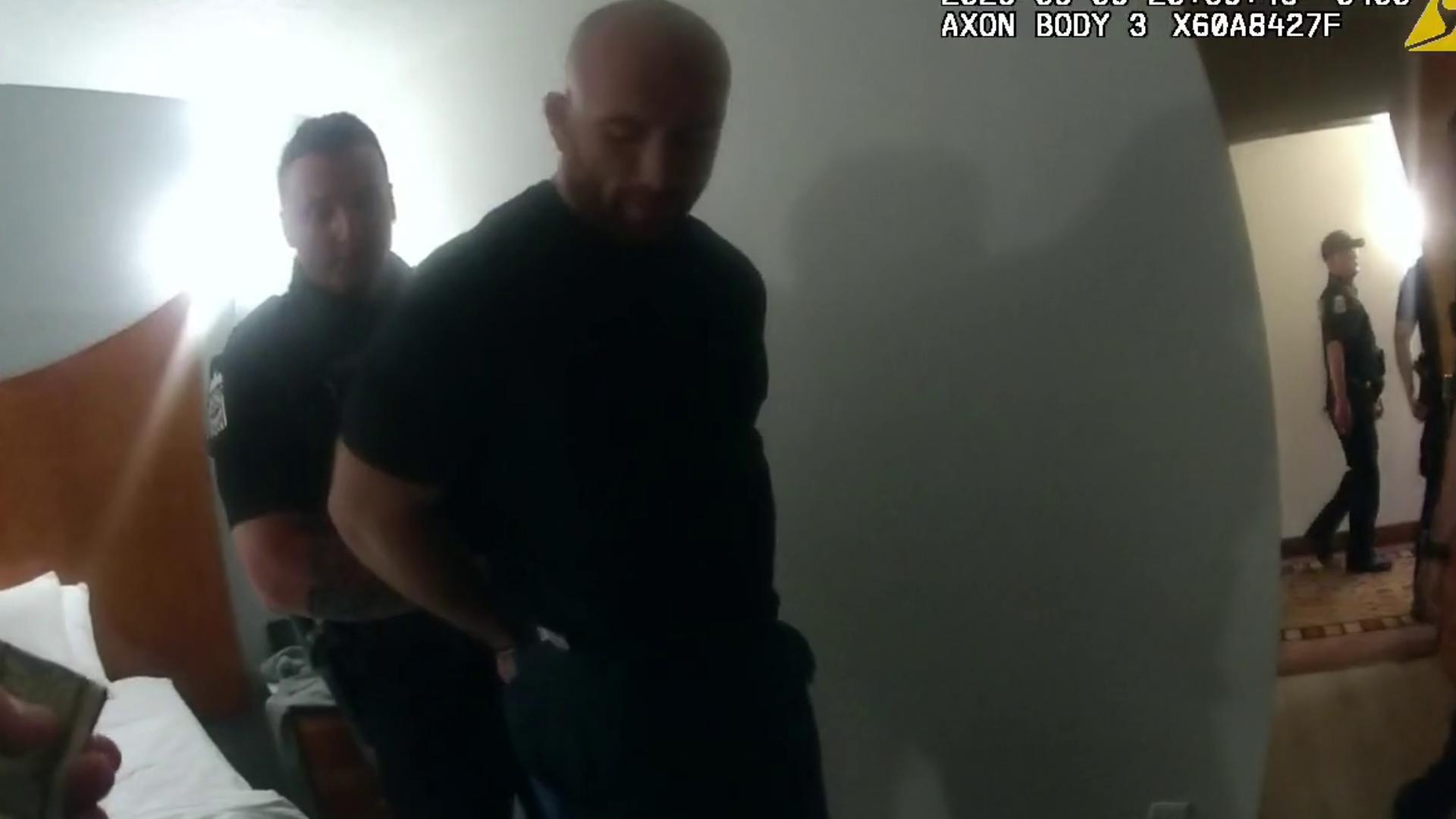 Authorities released body camera footage showing the arrest of former Ohio State wrestler and Olympic gold medalist Kyle Snyder during a prostitution sting last week