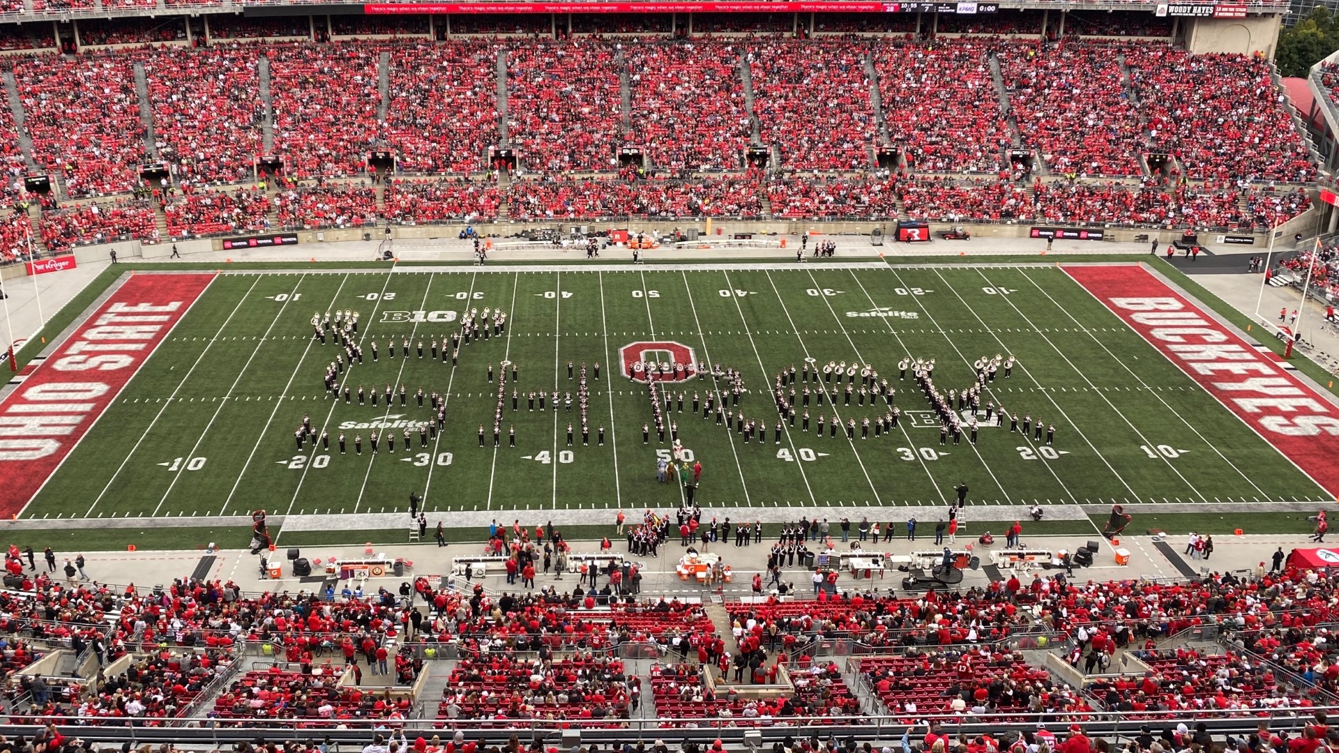 The Ohio State University Marching Band tells the story of an epic battle between good and evil in the Kingdom of Duloc.