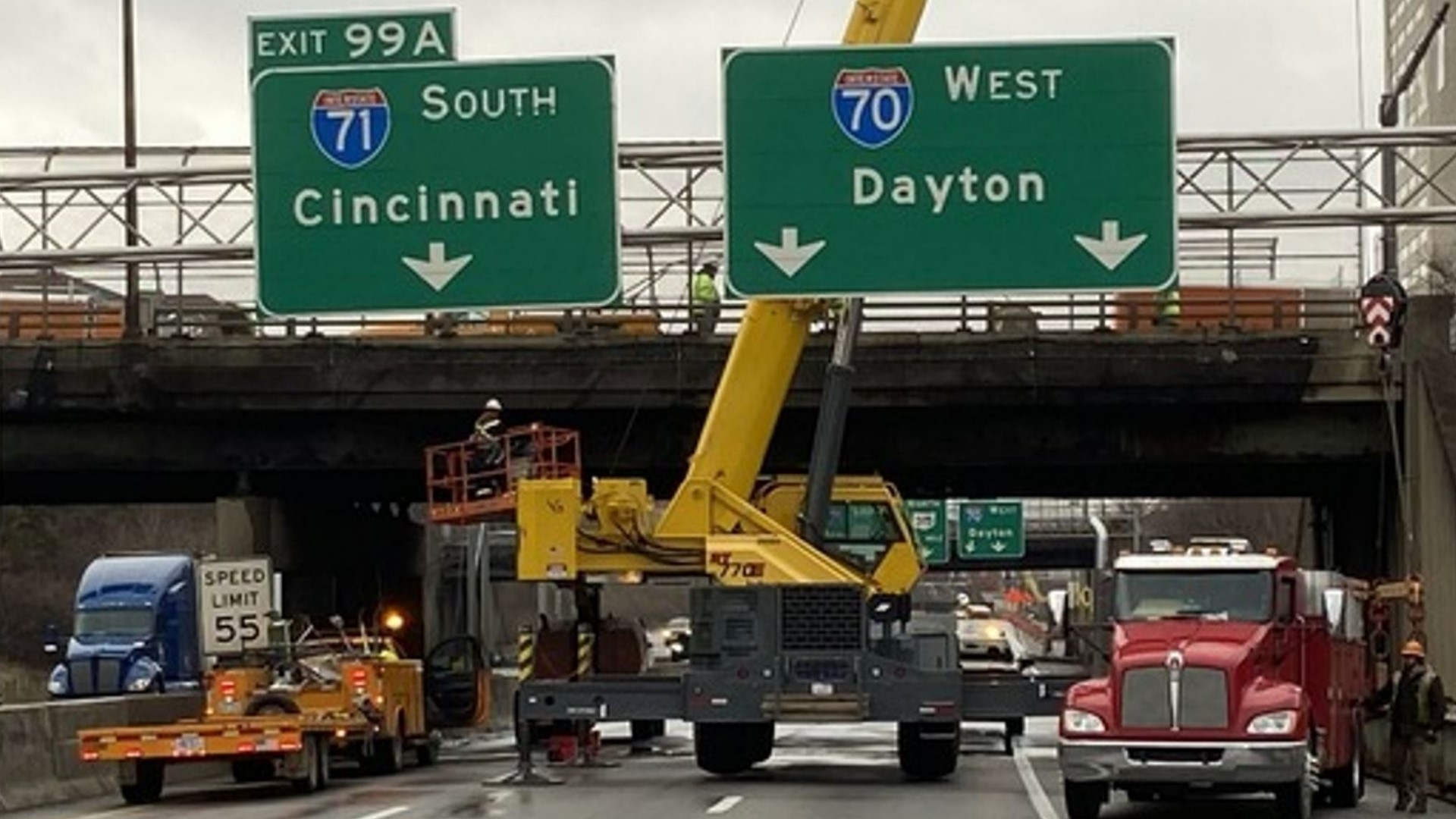 ​The interstate was originally set to reopen Monday morning, but Columbus police said that due to the quick work of ODOT they were able to reopen Sunday night.