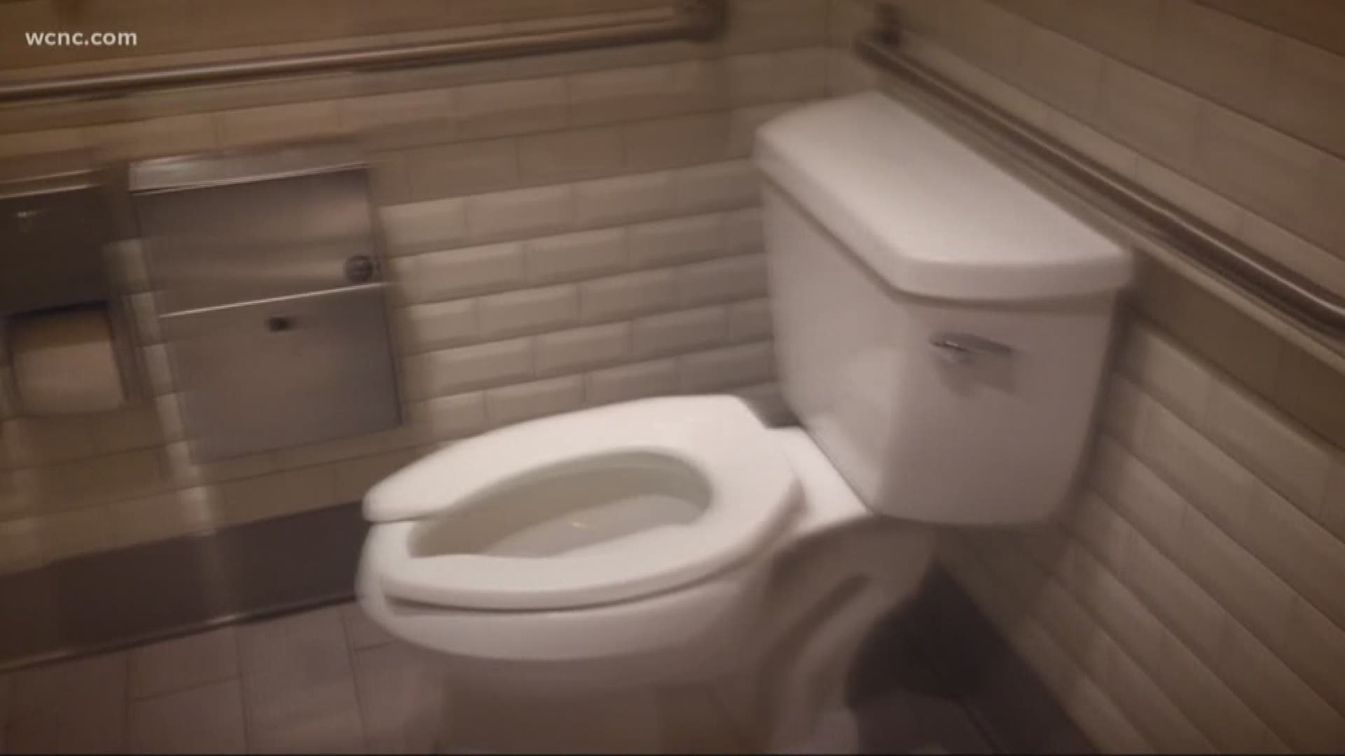 Hidden cam in toilet