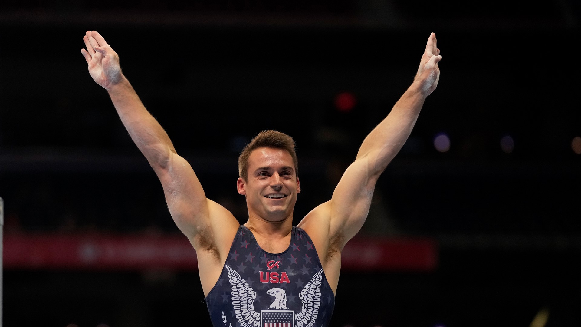 Sam Mikulak, the finance of WCNC's Charlotte Today co-host Mia Atkins, will join Brody Malone, Yul Moldauer, Shane Wiskus and Alec Yoder on the U.S. Olympic men's gy