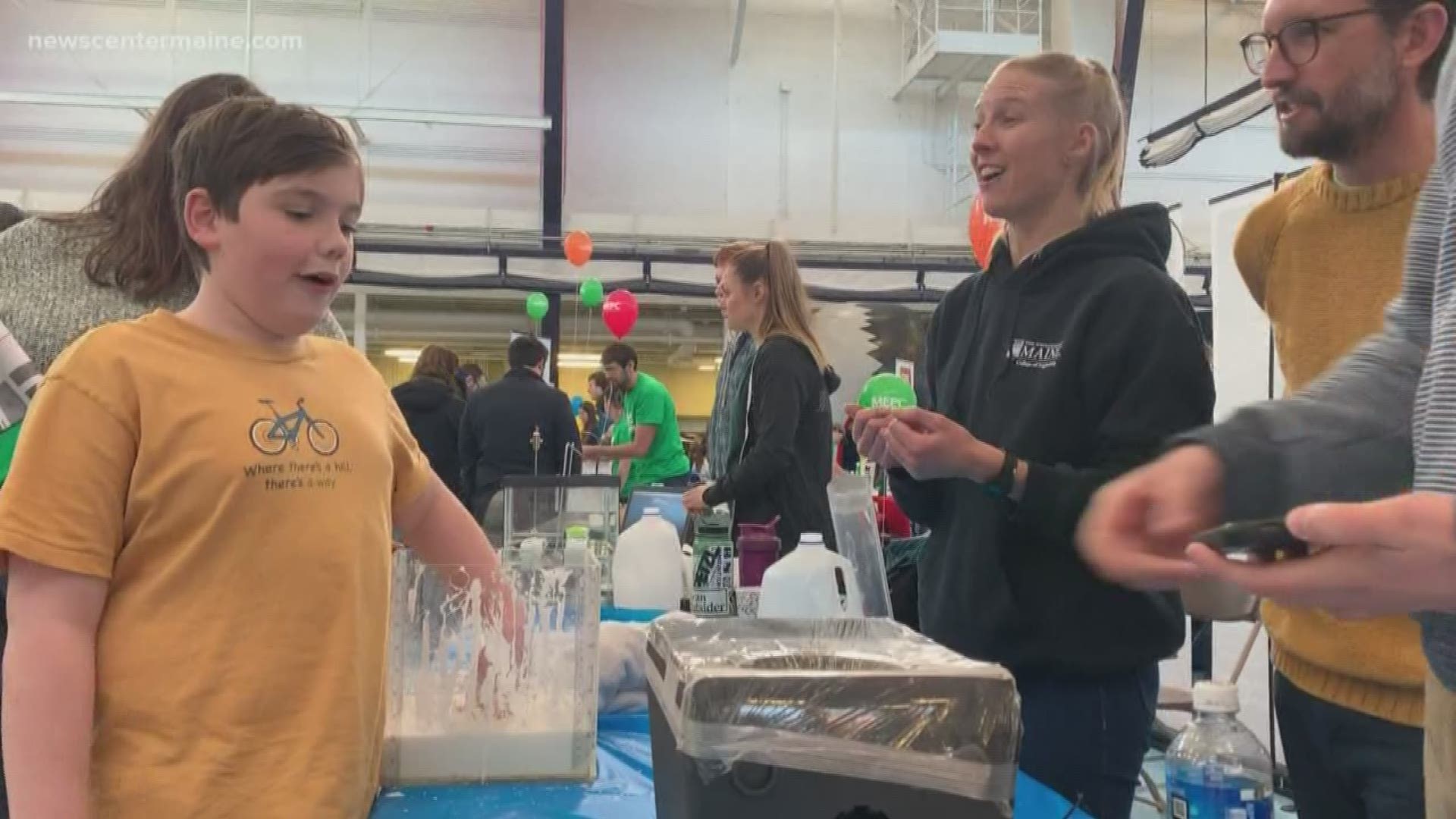 University of Maine Orono hosts STEM Expo, in hopes that more young people and children will get involved down the road.