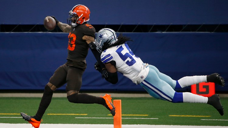 Odell Beckham Jr. Scoring the game winner against the Dallas Cowboys on  Sunday Night Football.