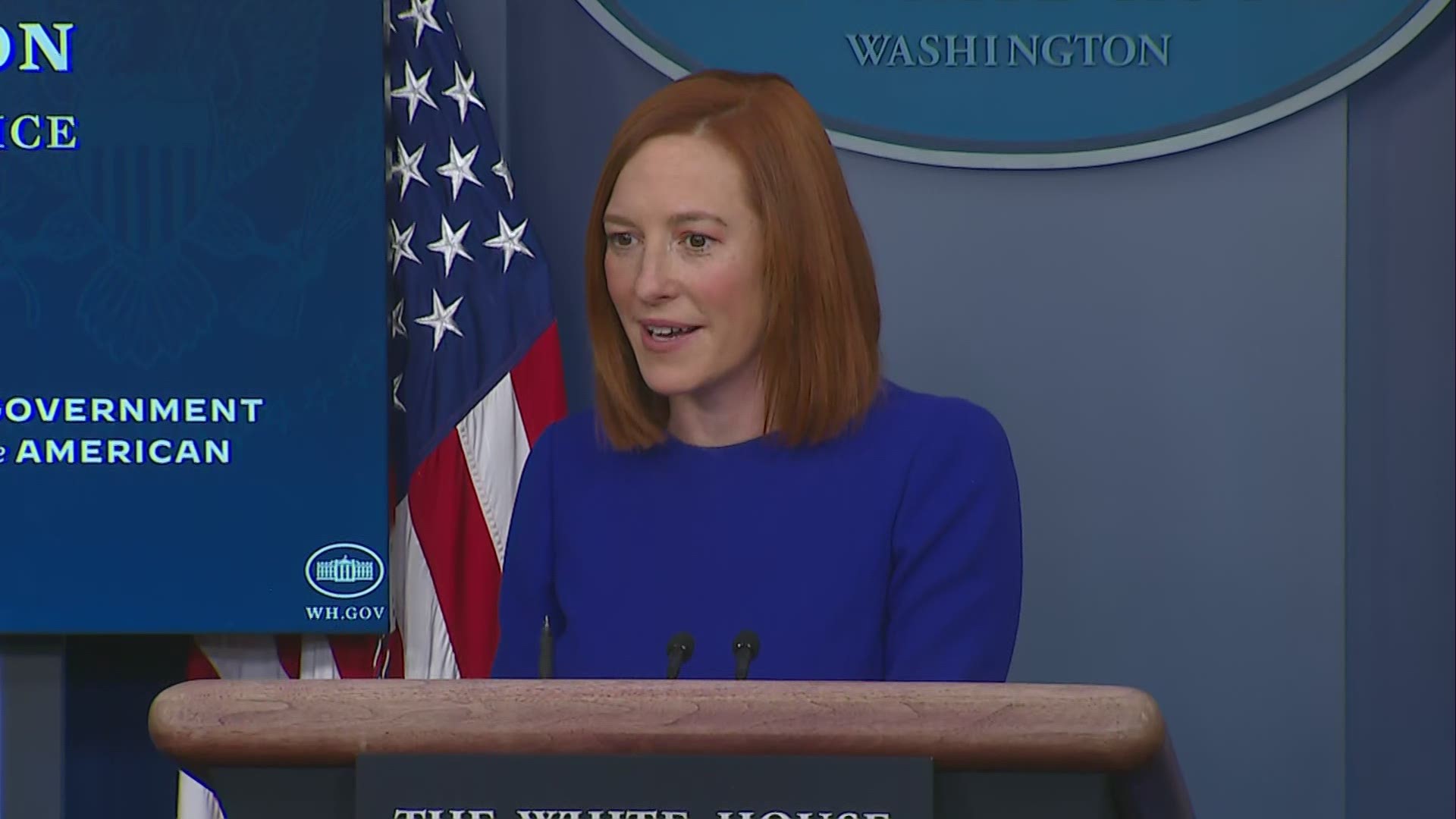 White House Press Secretary Jen Psaki described how President Biden said his White House arrival after inauguration "felt like he was coming home."