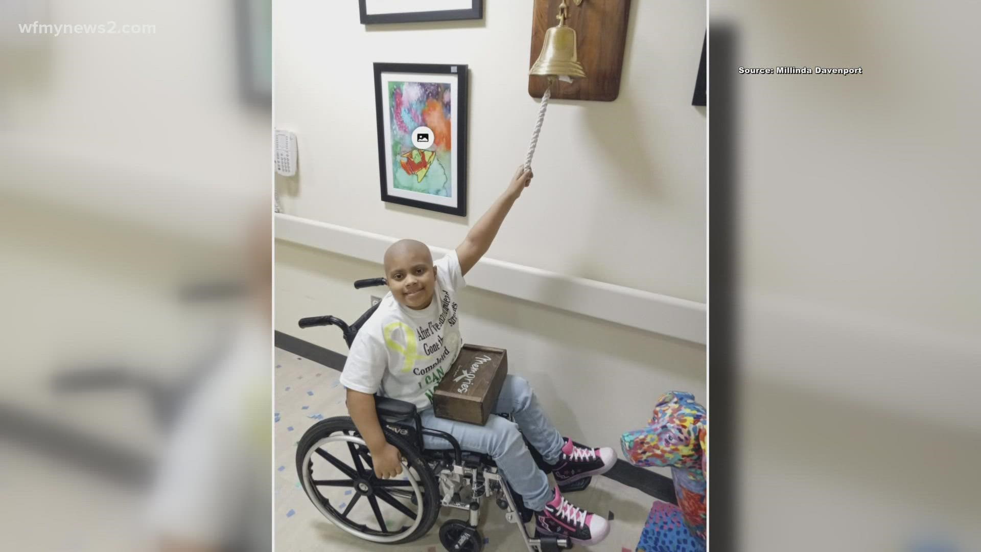 Leigha Davenport rang the bell after finishing 35 rounds of chemo. Now, she is working on rebuilding her strength.