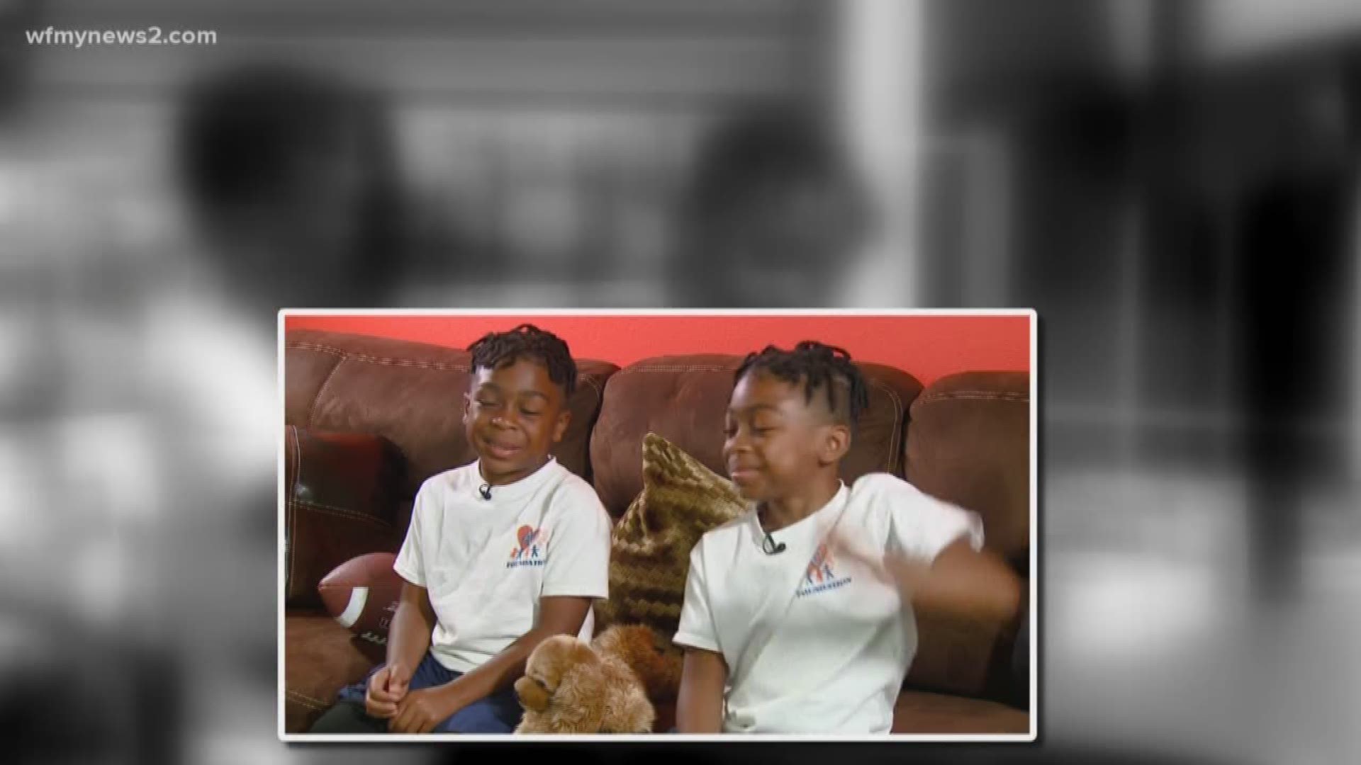 Six-year-old North Carolina twins Royce and Kiyan Moore are two hearts beating through the same soul -- resonating twice the energy, twice the focus and twice the love.