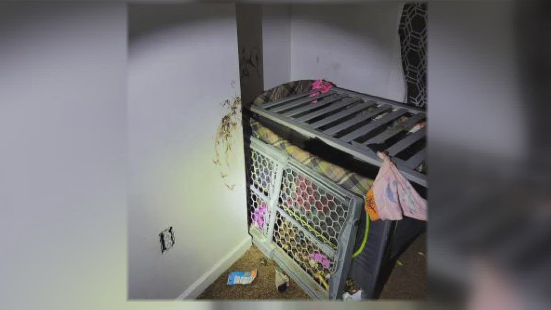 Troopers shared that the child and the cage were covered in human feces, as were the walls.