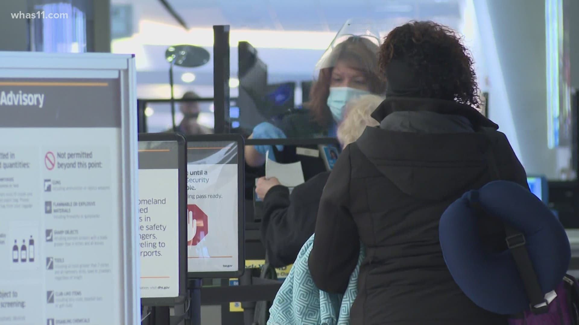 The TSA is enforcing a federal mask mandate at the airports and on the planes.