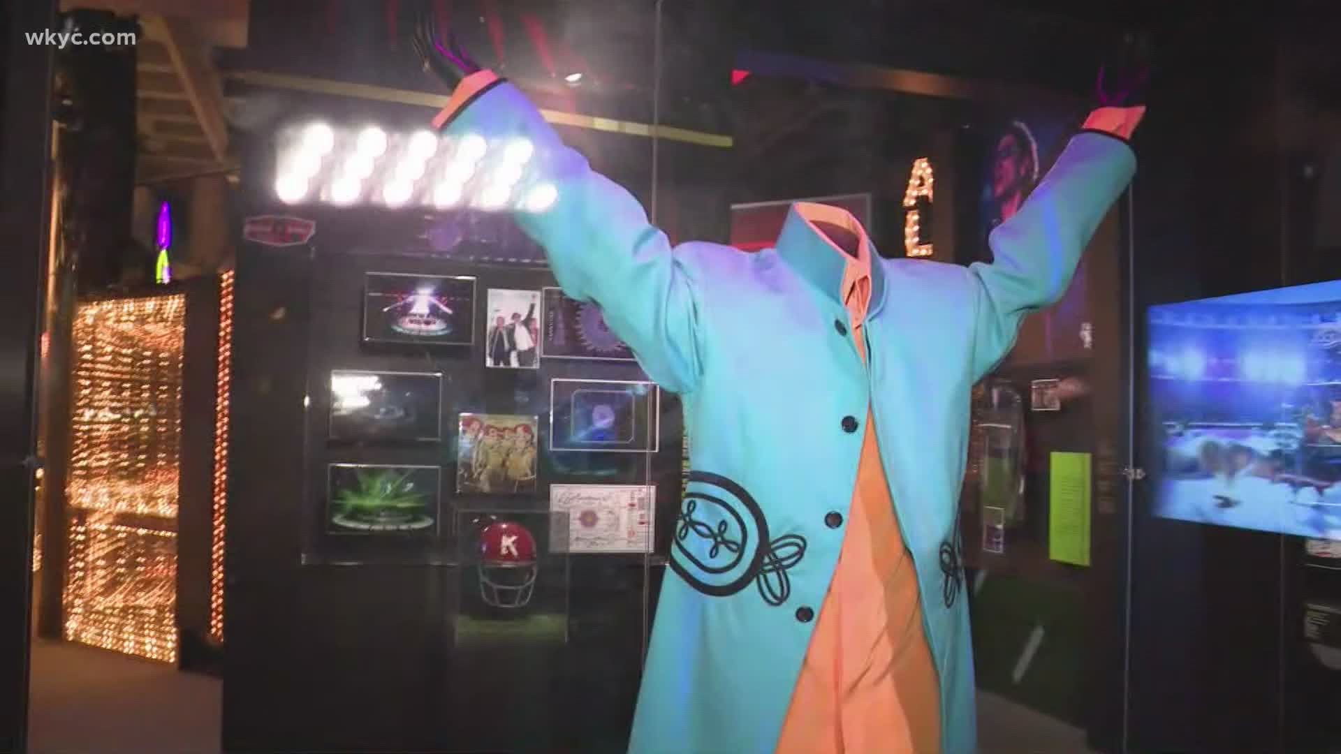 Take a behind the scenes look at the new Rock Hall exhibit showcasing 55 years of Super Bowl halftime shows. Will Ujek reports.