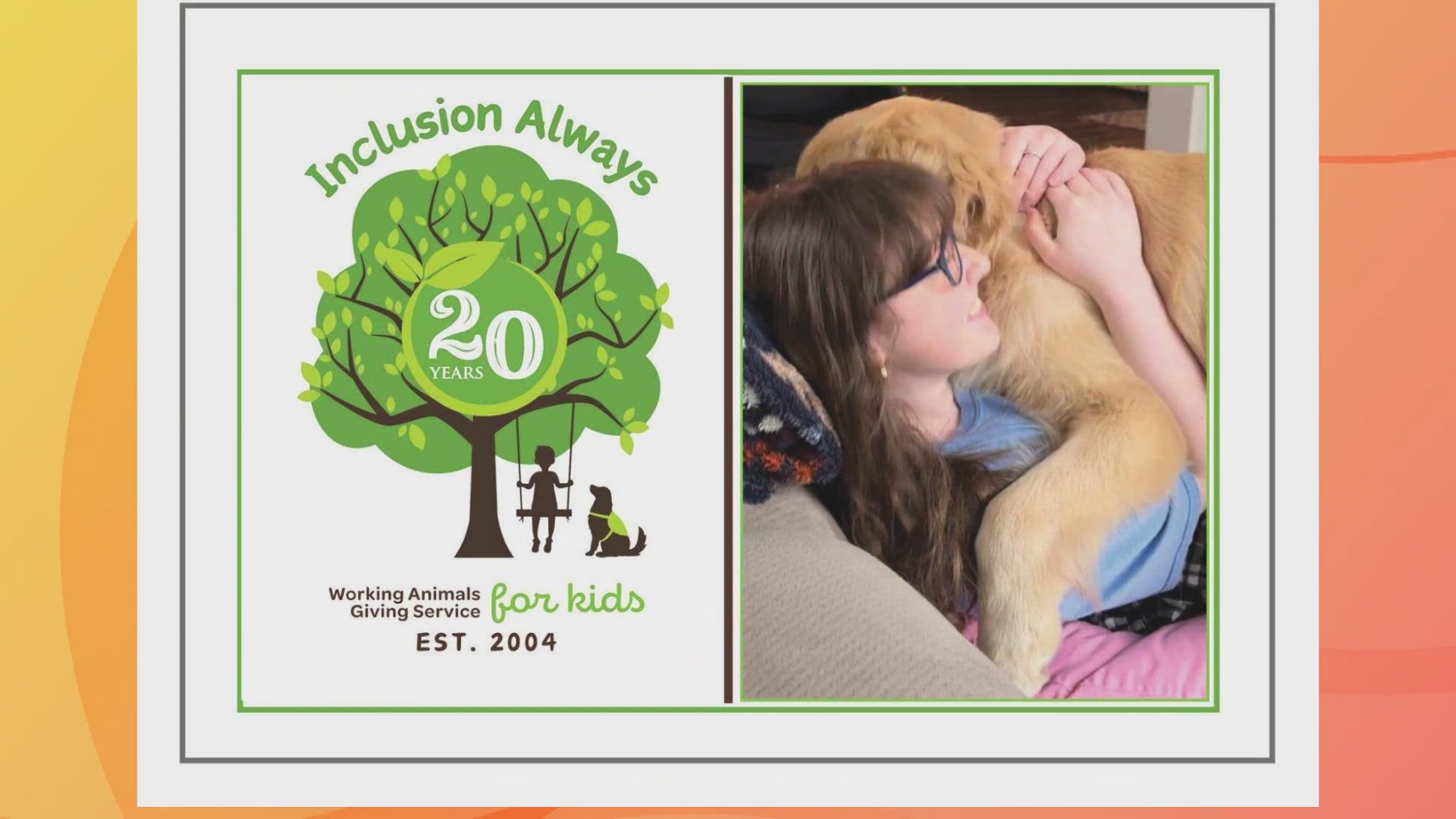 For twenty years, W.A.G.S 4 Kids has been giving children their independence with specially trained service dogs.  Monica Robins updates us on this organization.