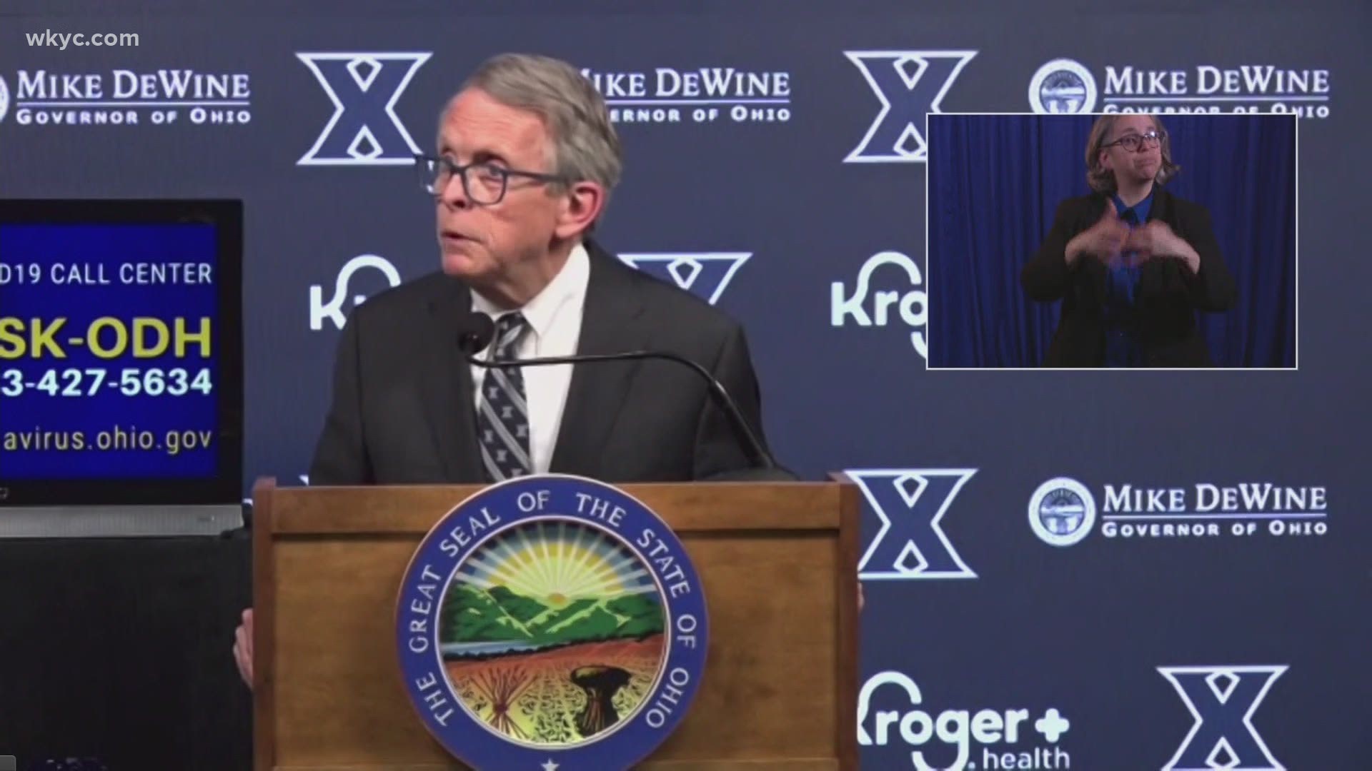 DeWine hinted about the move during his COVID-19 briefing on Thursday. The governor said the state is not ready to officially announce the measure.