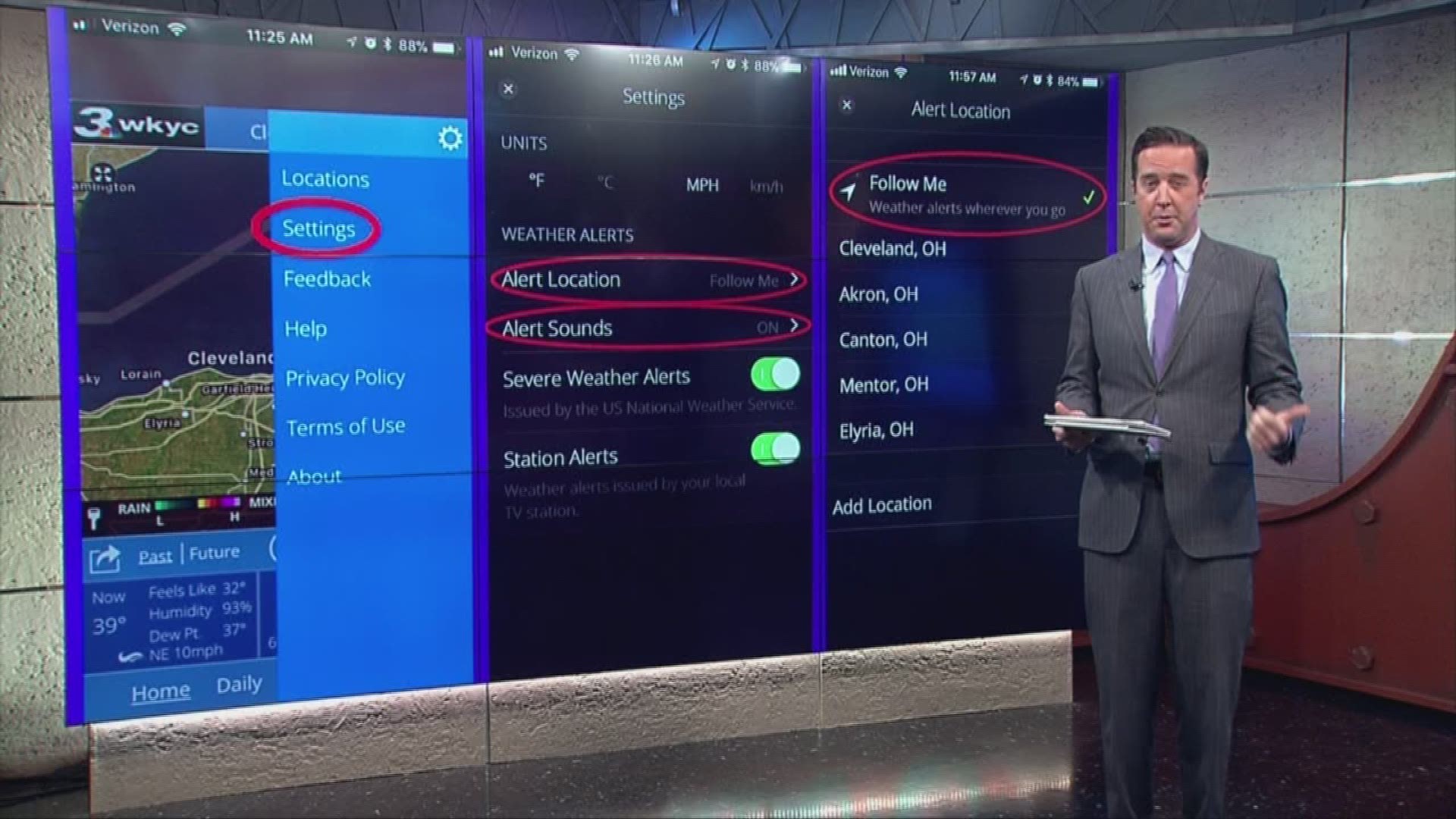 Here's how you can sign up for alerts from the WKYC Weather App