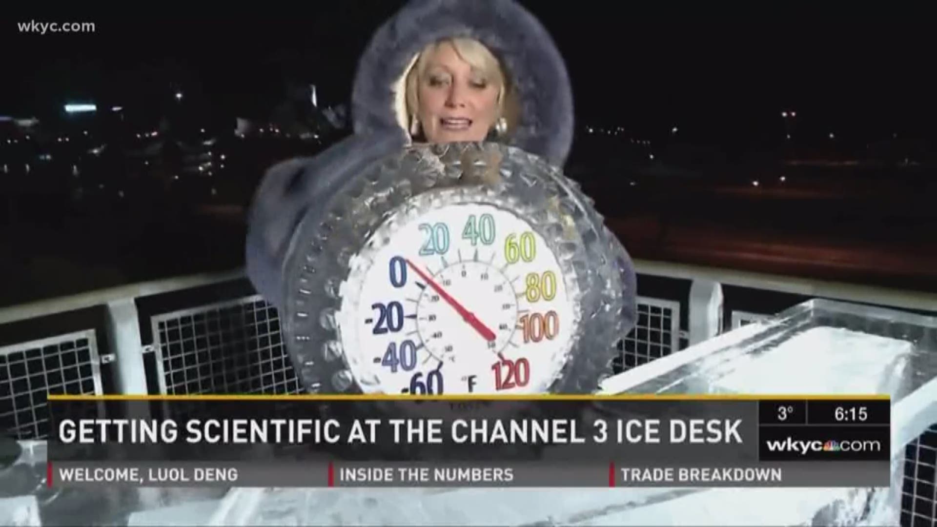 Feb. 20, 2019: It was a moment that went viral: Robin Swoboda's epic ice desk rap.