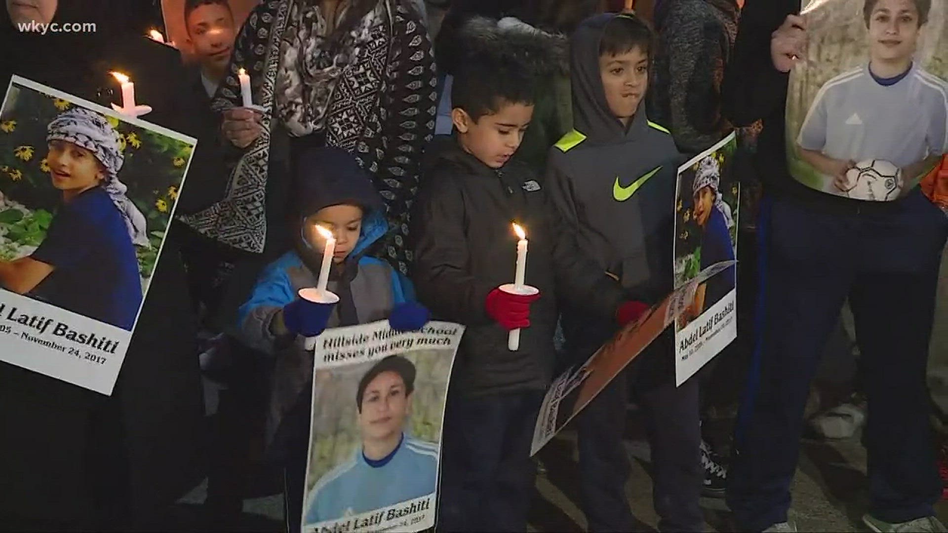 Friends, family hold vigil for 12-year-old killed by stray bullet ...