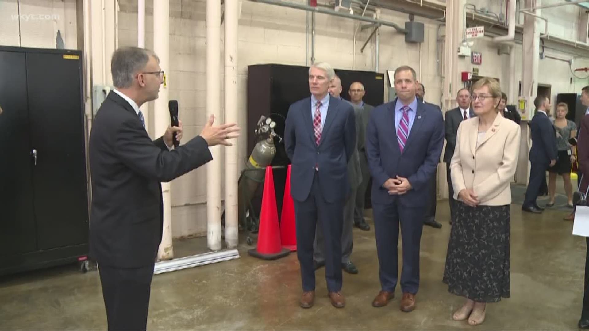 NASA hosted Congresswoman Marcy Kaptur and Senator Rob Portman to show off the progress they are making towards returning to the Moon in 2024.