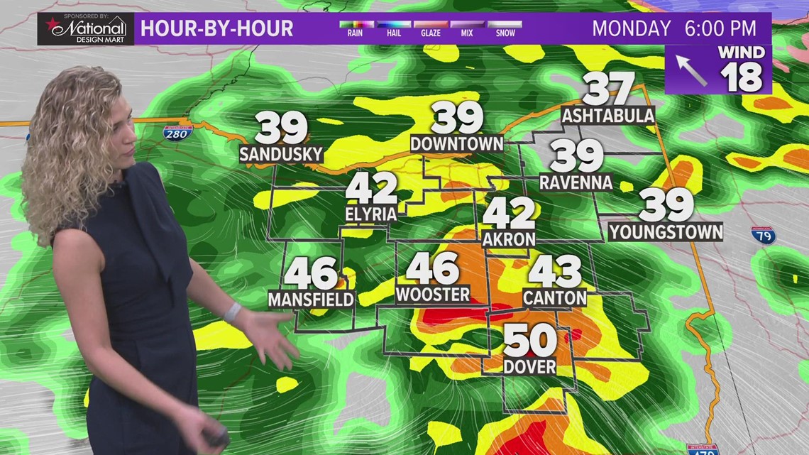 Cleveland weather Rain and wind continues tonight in Northeast Ohio