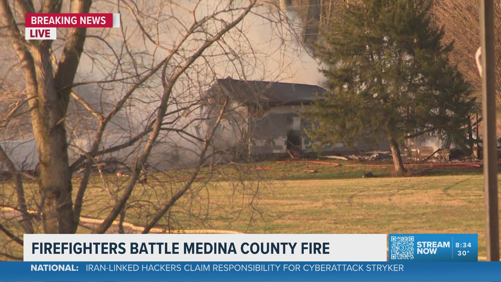Firefighters battle Medina County fire | wkyc.com