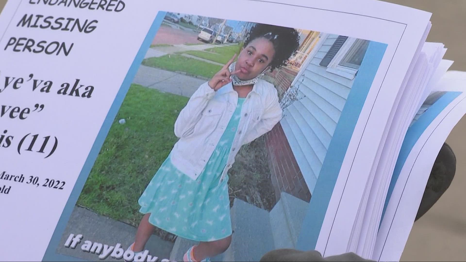 It has been more than 48 hours since 11-year-old Aye'va Lewis has been seen. Search parties are scouring her east side neighborhood searching for answers.