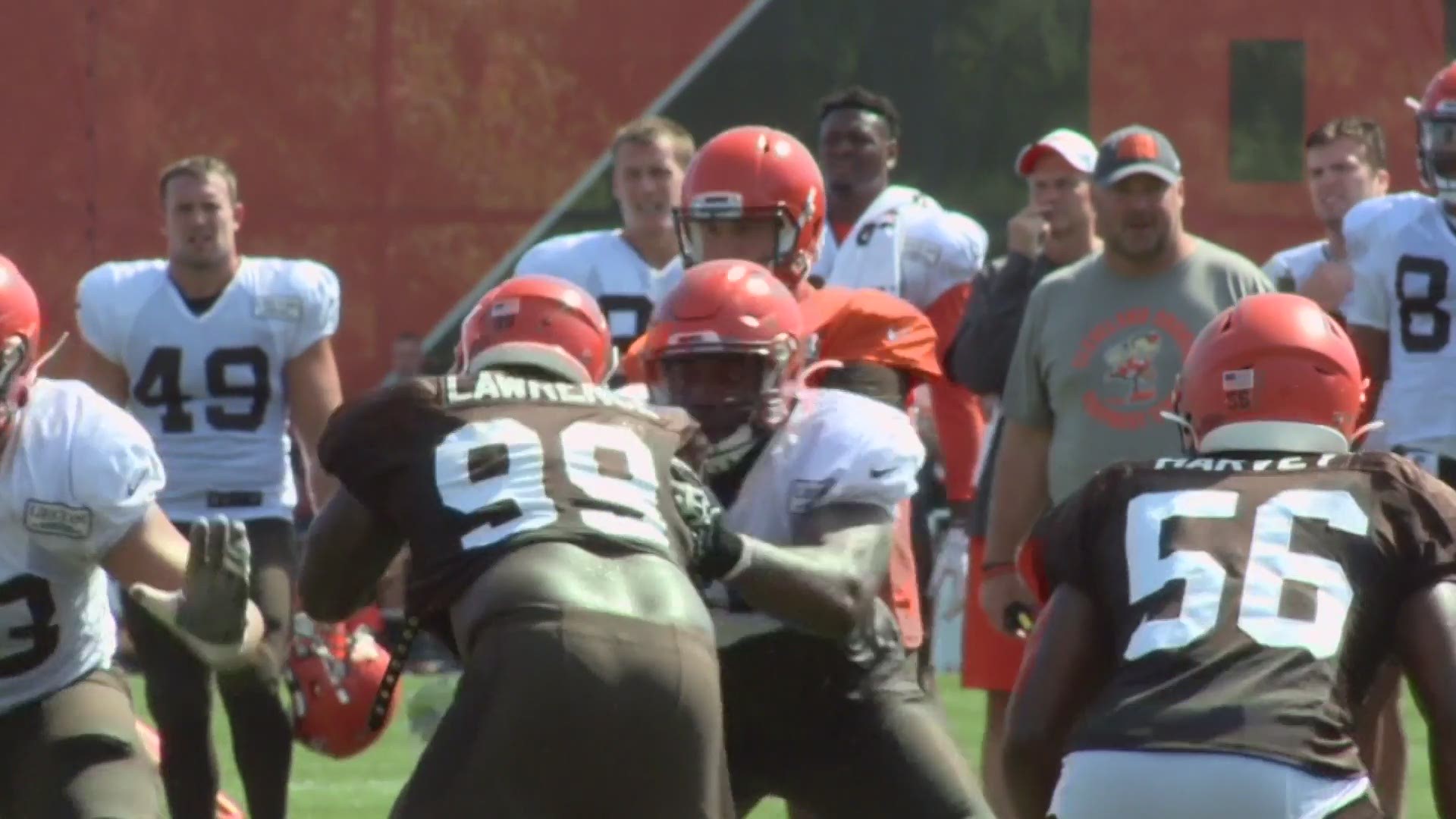 Cleveland Browns safety J.T. Hassell, who was born with two fingers on his left hand, made an impressive diving interception during Tuesday's practice. The undrafted rookie out of Florida Tech is hoping to defy the odds to make the 53-man roster.
