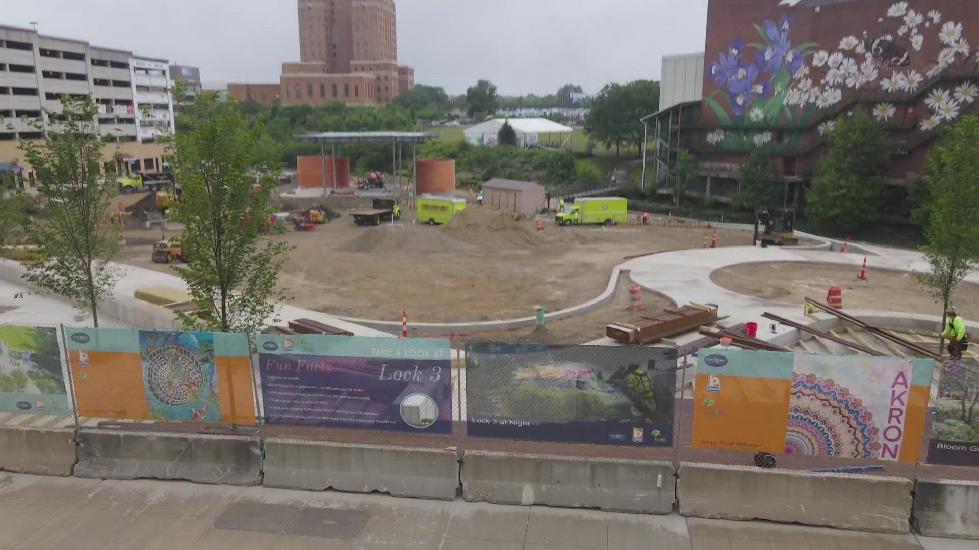 Renovations to transform Akron’s Lock 3 Park into a year-round destination began in June of 2023. 3News checks in on the progress.