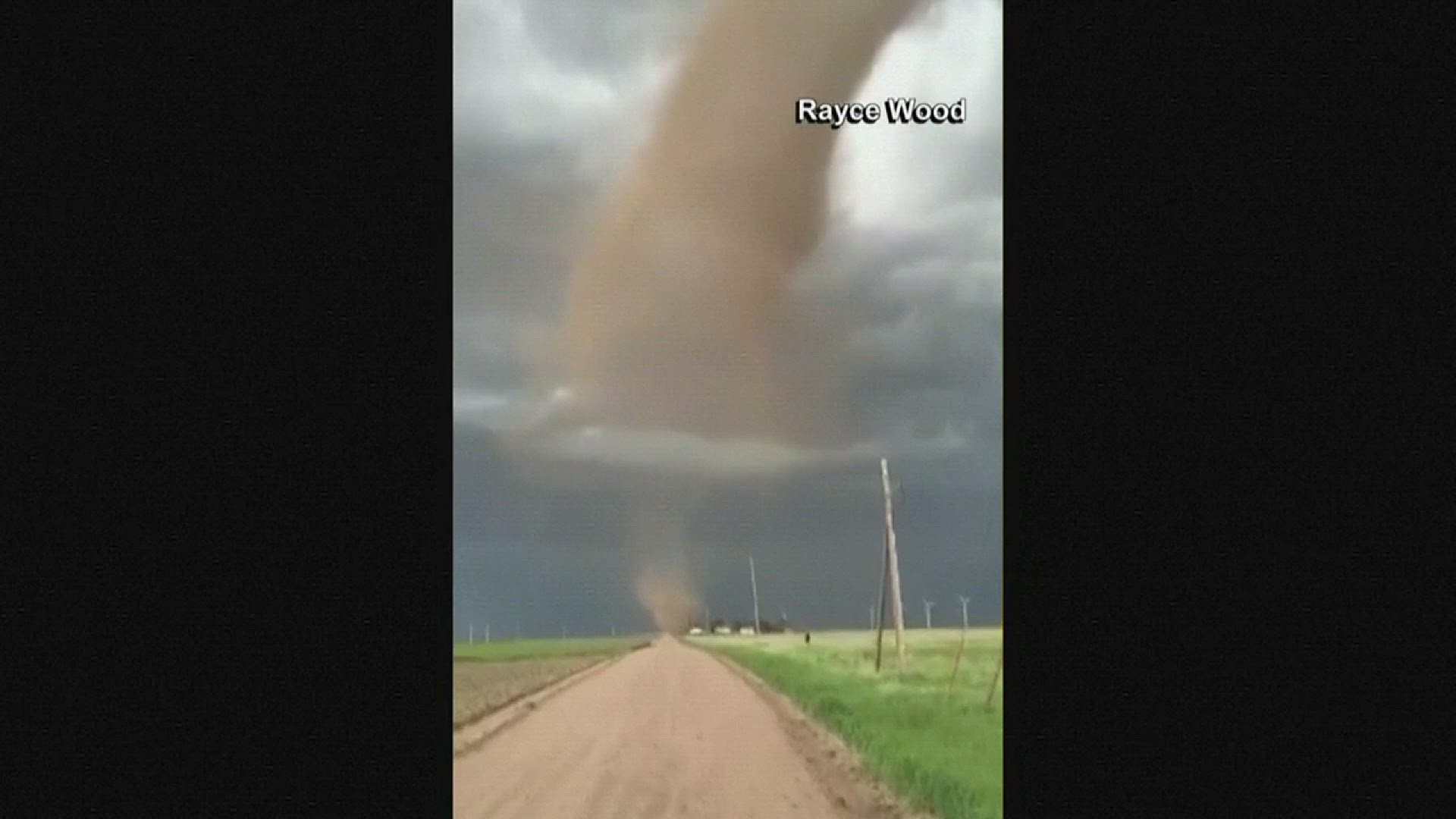 Authorities say a tornado that touched down on Colorado's Eastern Plains destroyed a barn and ripped the front door off a home.