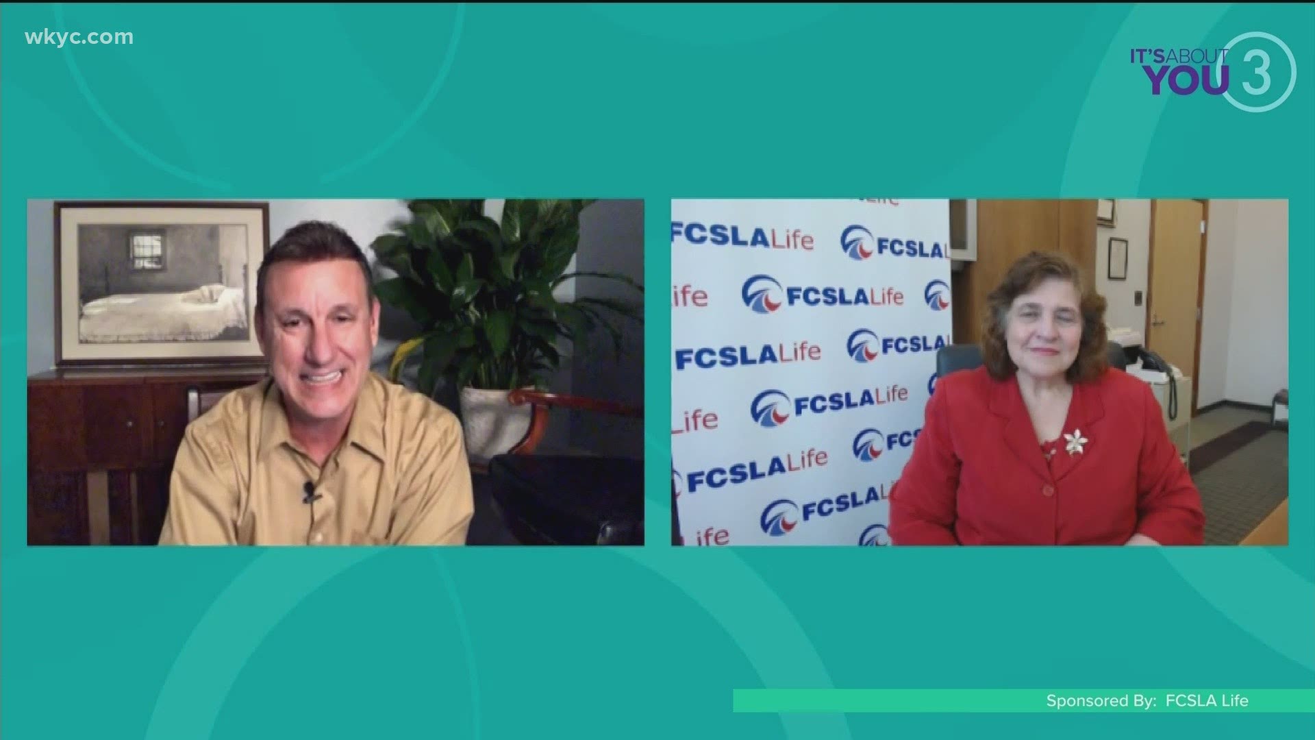 Joe is talking with FCSLA Life Presdient and CEO, Cynthia Maleski. FCSLA Life offers quality financial security along with community outreach.