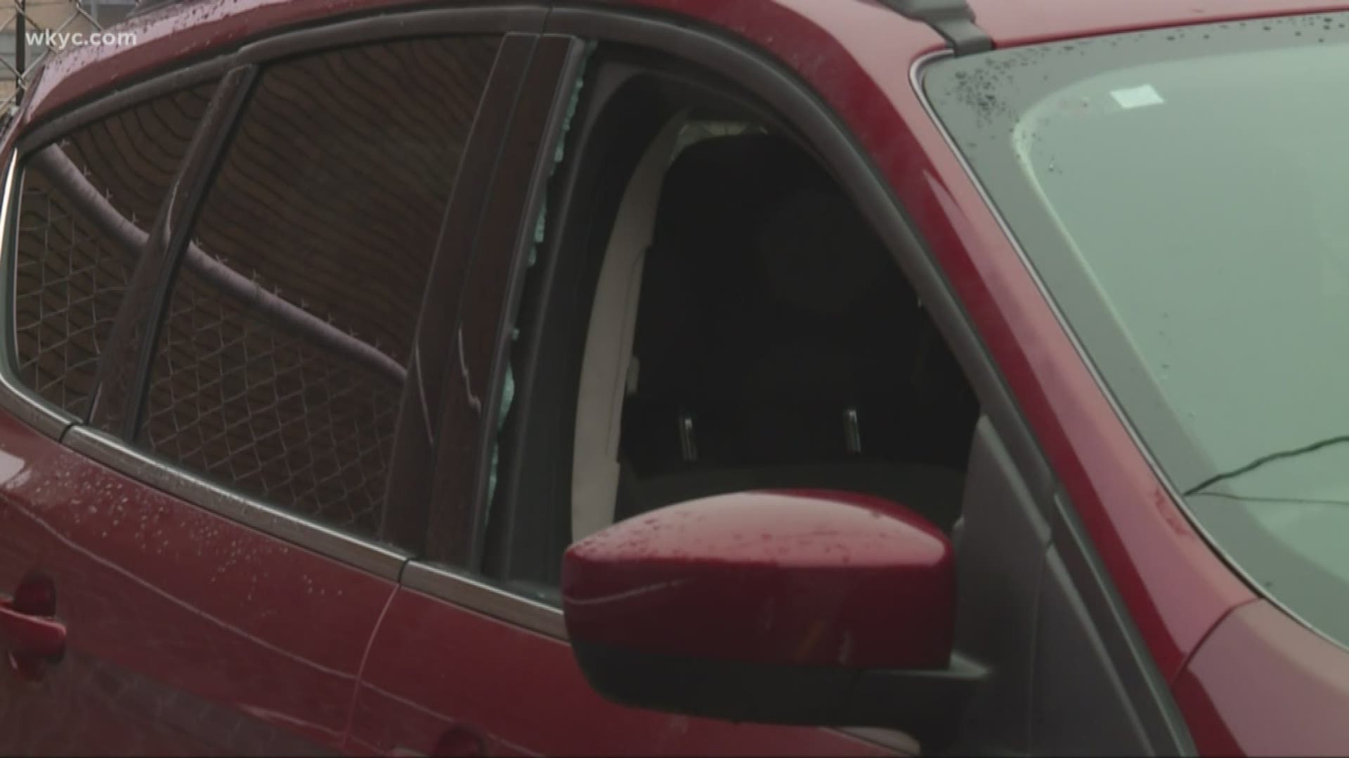 From downtown to Cleveland Heights, dozens of cars have been broken into. More than 40 were hit in one Cleveland Heights parking lot on Sunday night.