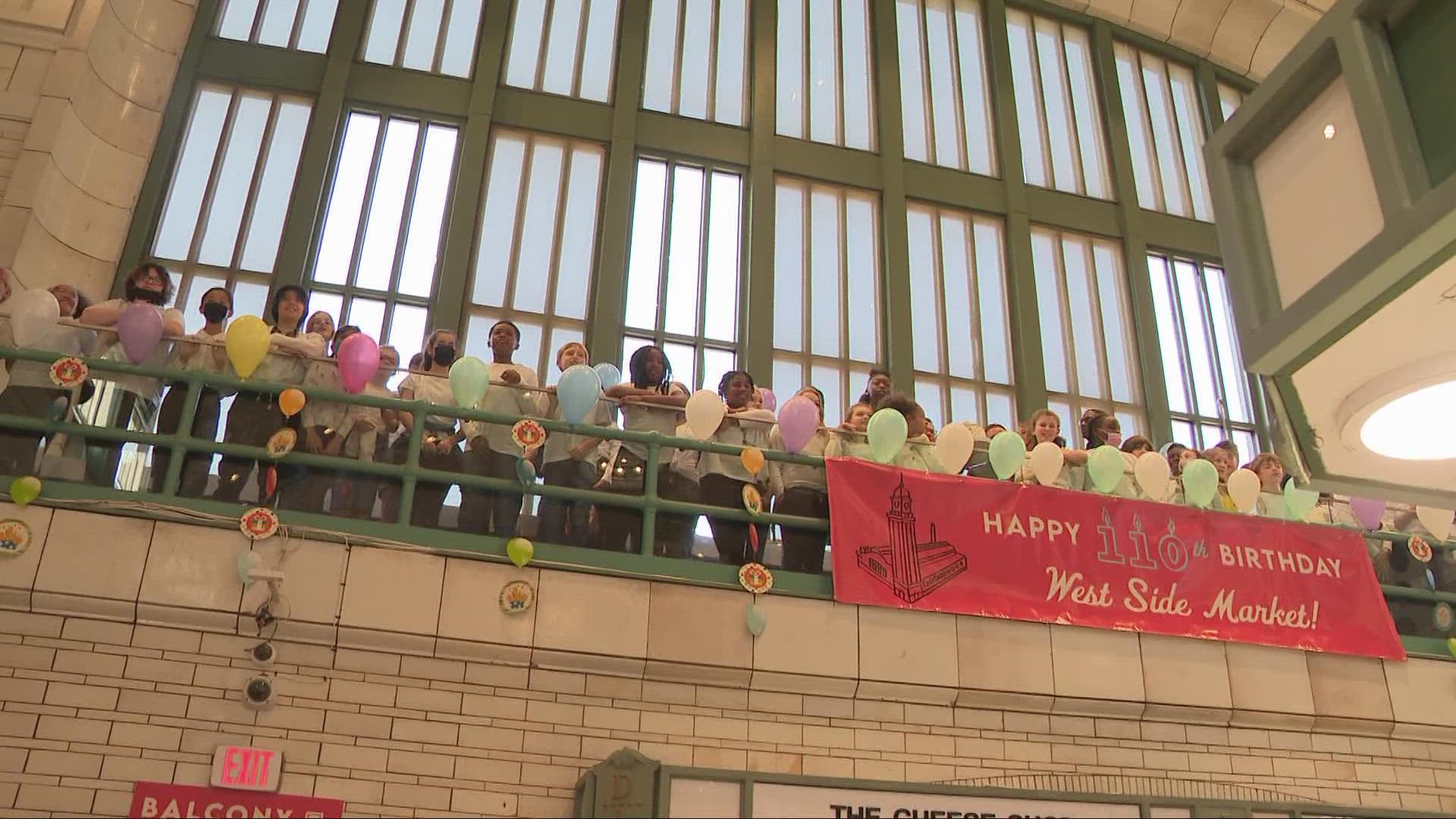 City leaders came together for the West Side Market's 110th birthday celebration on Wednesday.