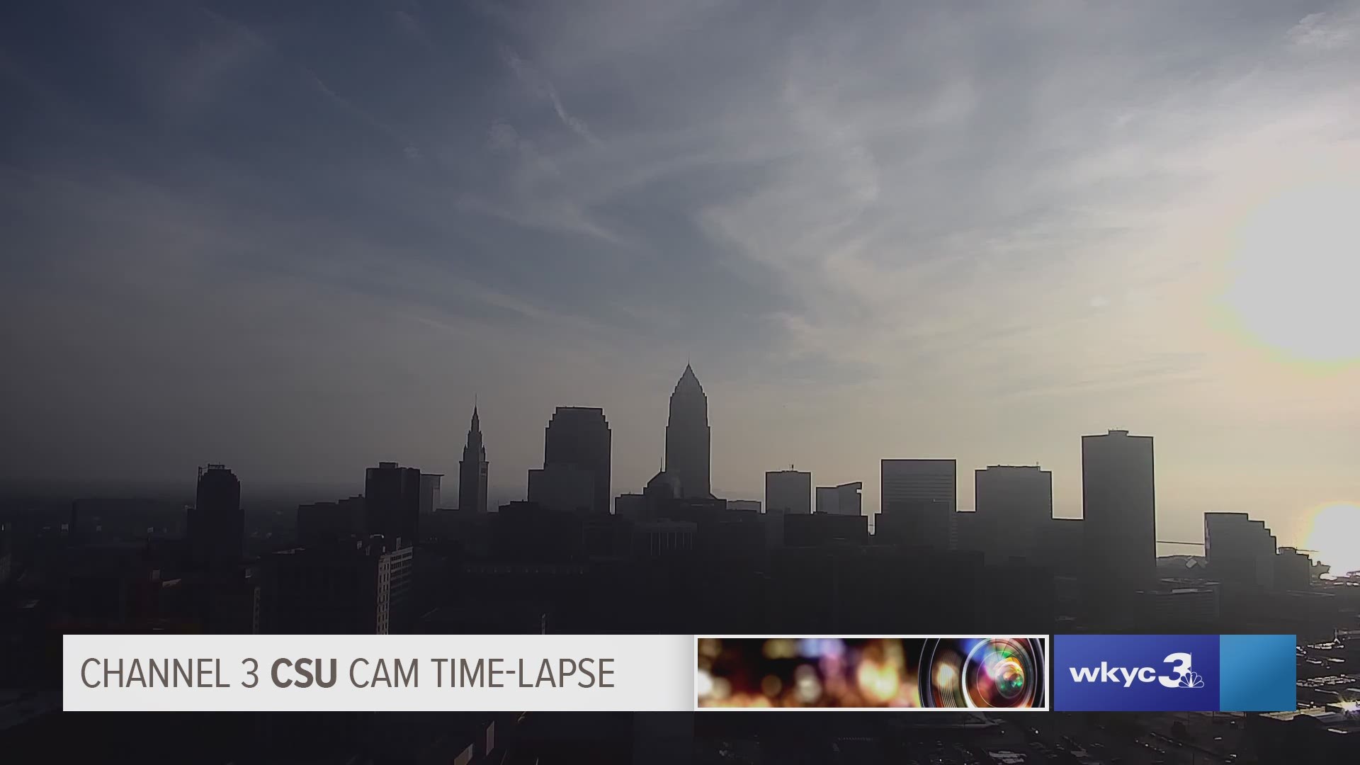 Take :30 seconds and enjoy Thursday evening's sunset across the Cleveland area from the Channel 3 CSU Cam for June 6, 2019. #3weather