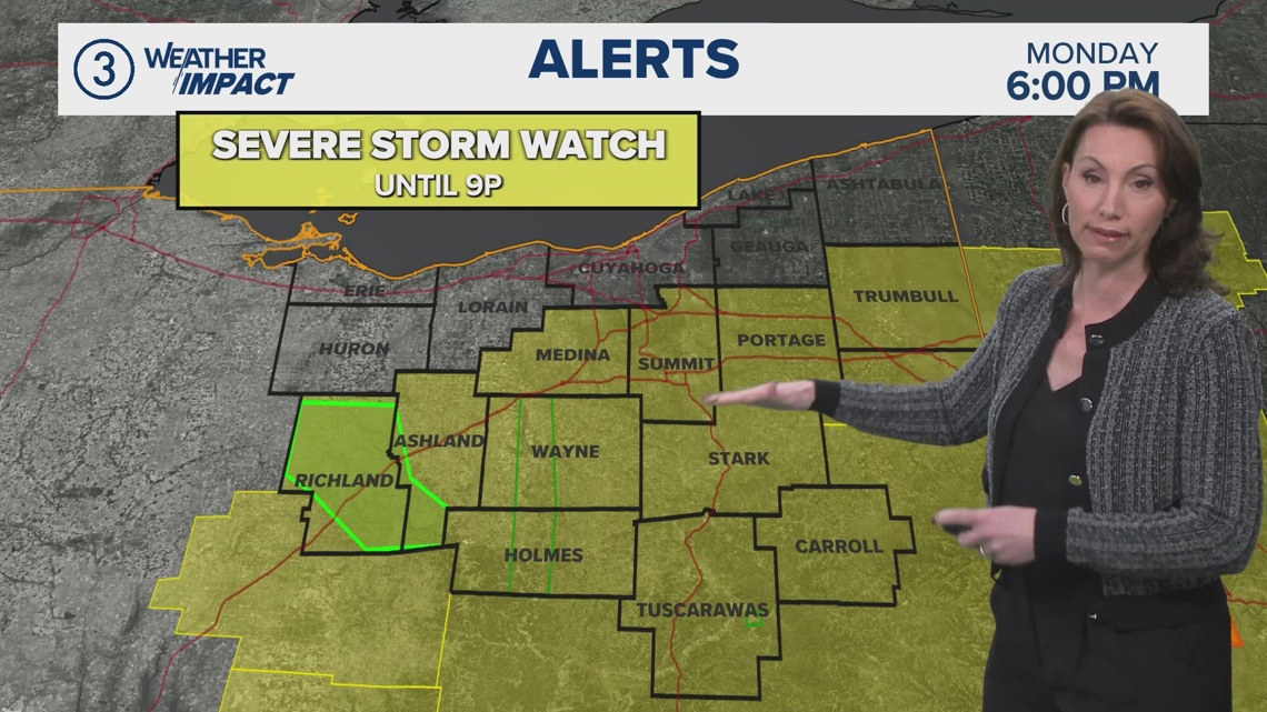 Severe Thunderstorm Watch in effect for much of Northeast Ohio | wkyc.com