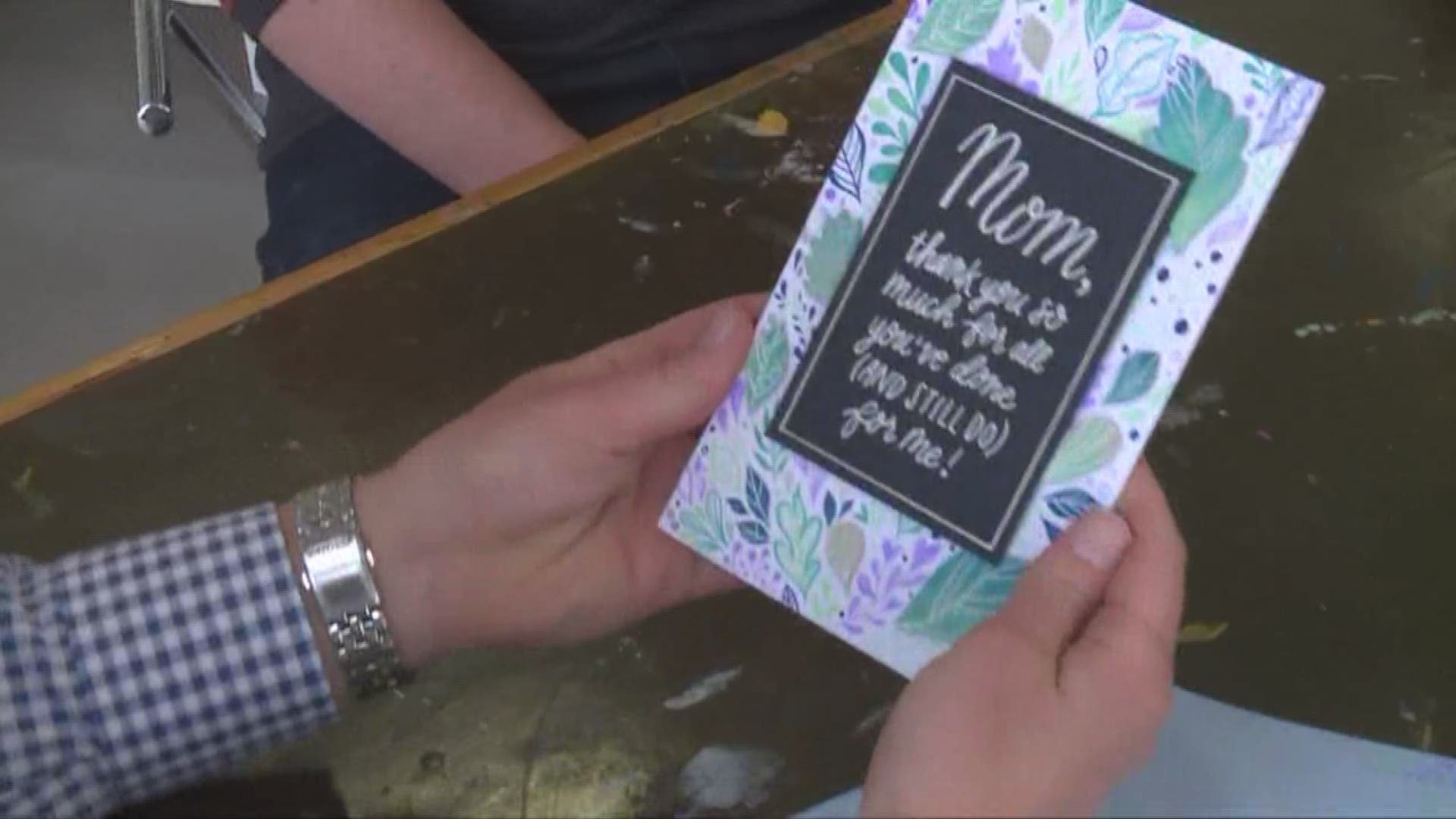 May 11, 2018: It's time to celebrate our moms, and WKYC's Austin Love visited American Greetings to help craft a special card for his mother.