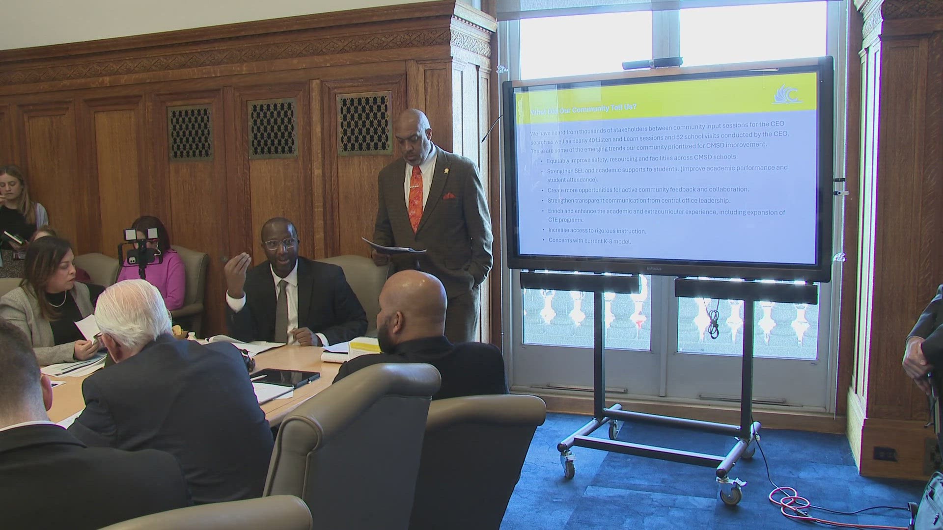 A fiery meeting between Cleveland city council and Cleveland Schools new CEO has just wrapped up.  Danielle Wiggins has more.