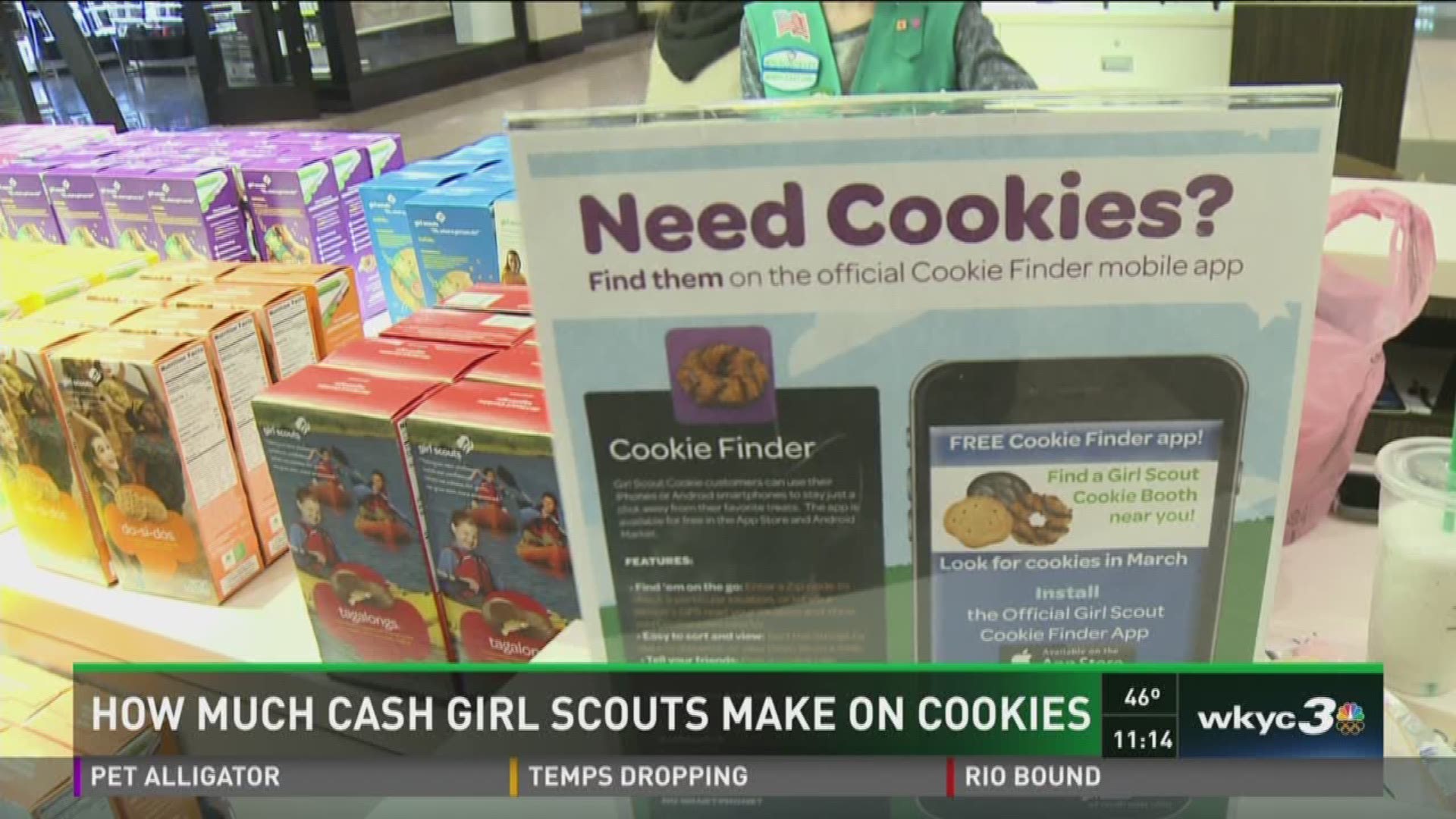 In that $4 box of Girl Scout cookies, how much of the money do you think the girls get to keep?