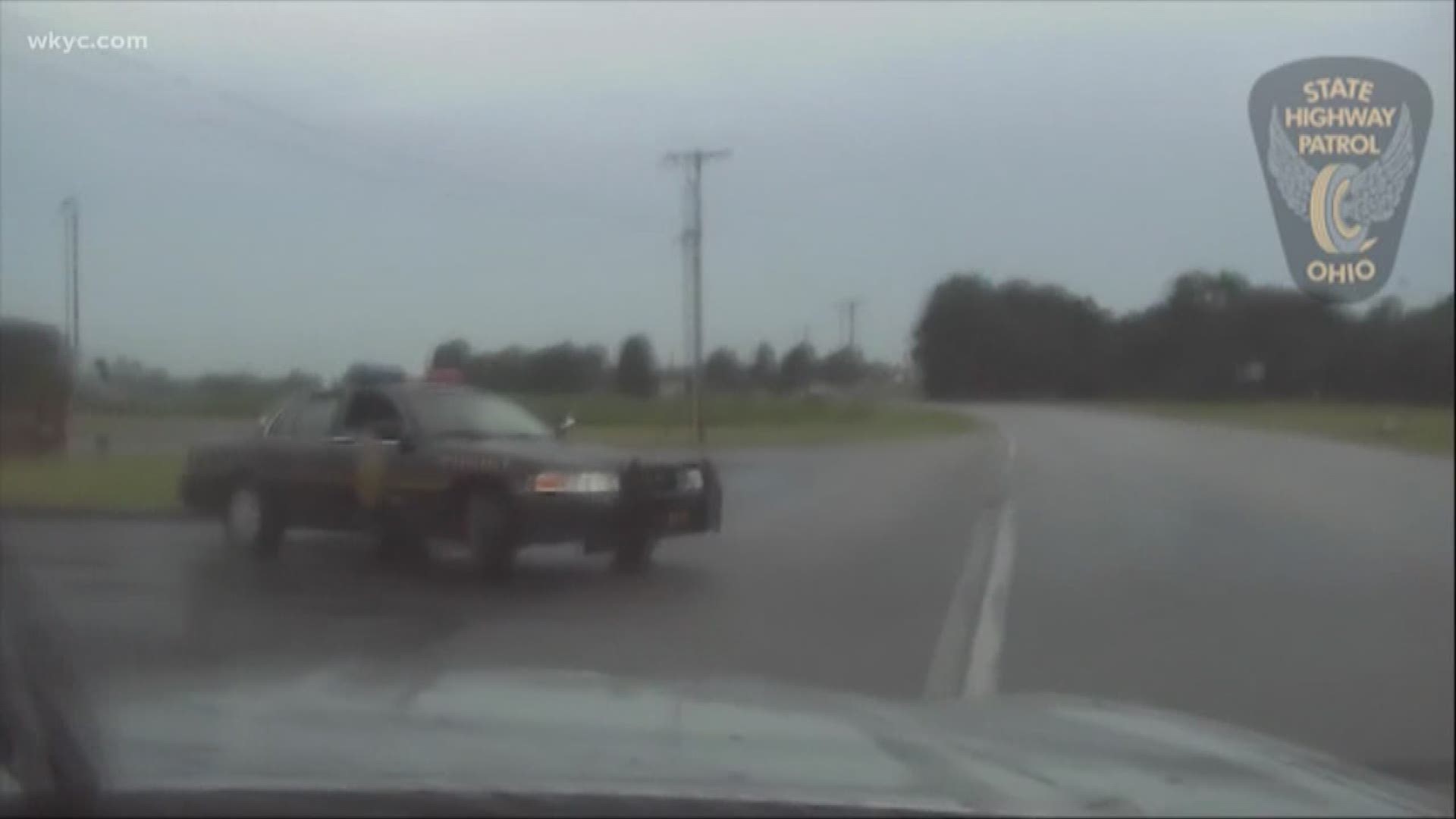 Dashcam video shows dangerous high speed chase after police cruiser stolen