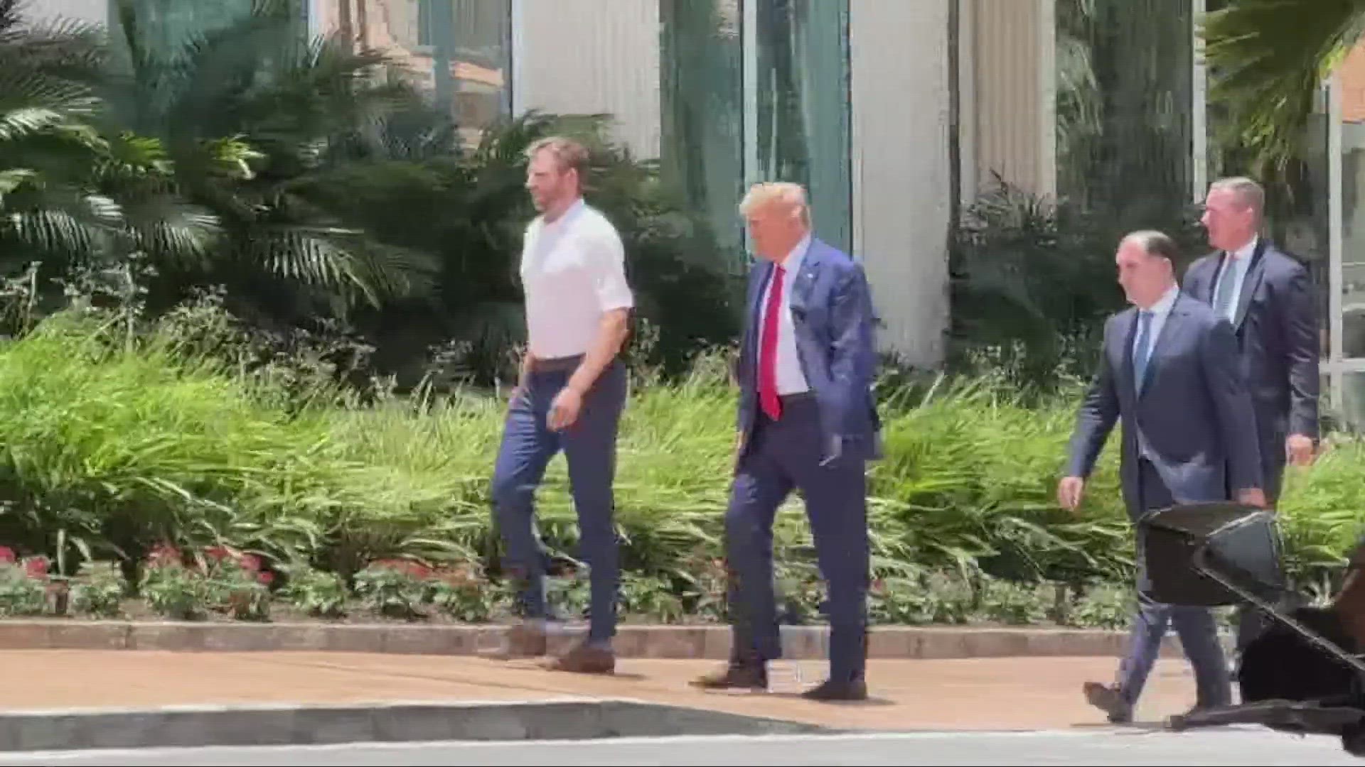 Trump arrived at the Miami Court this afternoon and pled not guilty on the 37 federal counts involving his handling of classified documents.