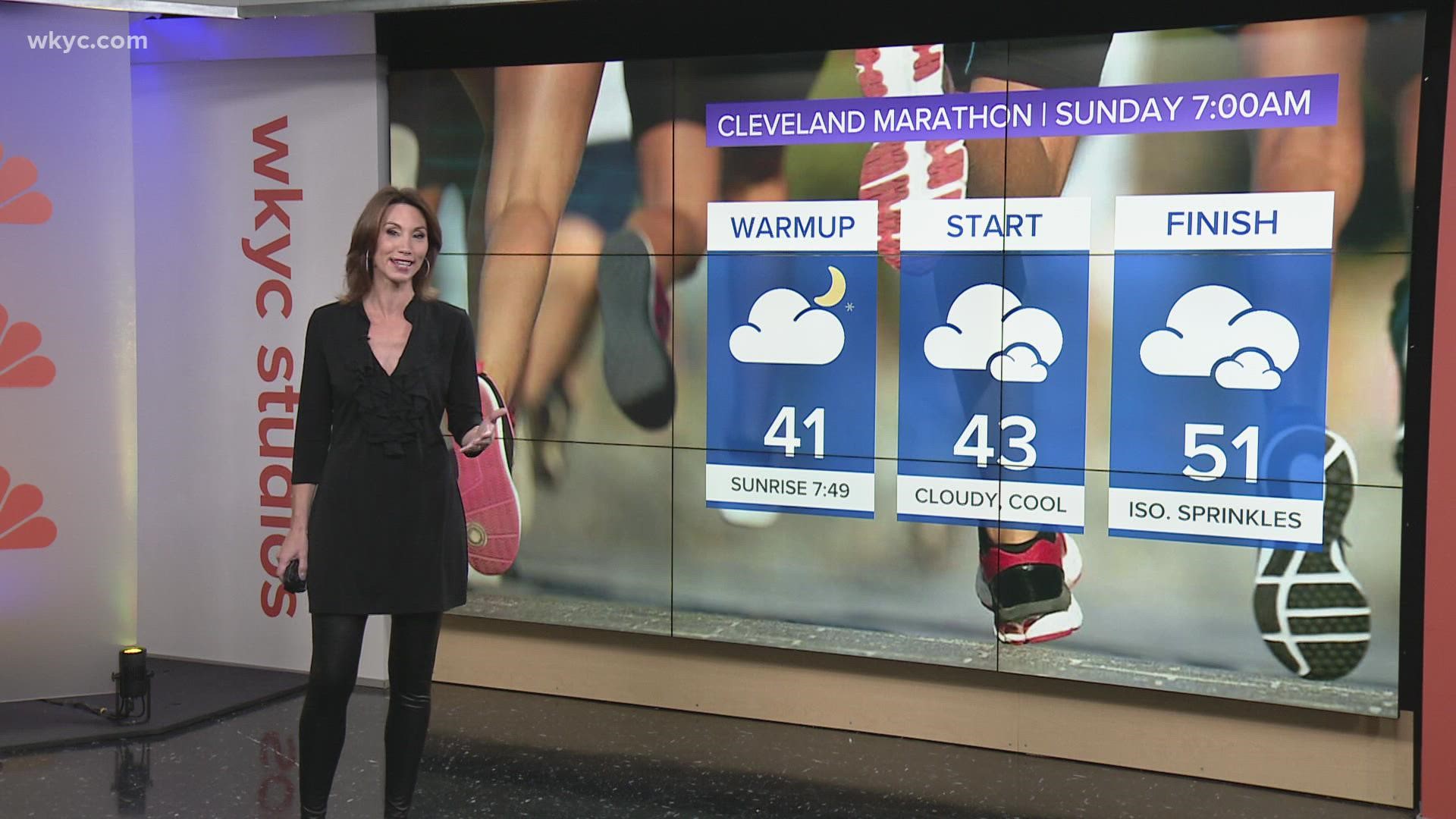 The 2021 Cleveland Marathon takes place Sunday. 3News' Betsy Kling has a preview of what to expect from the weather conditions.