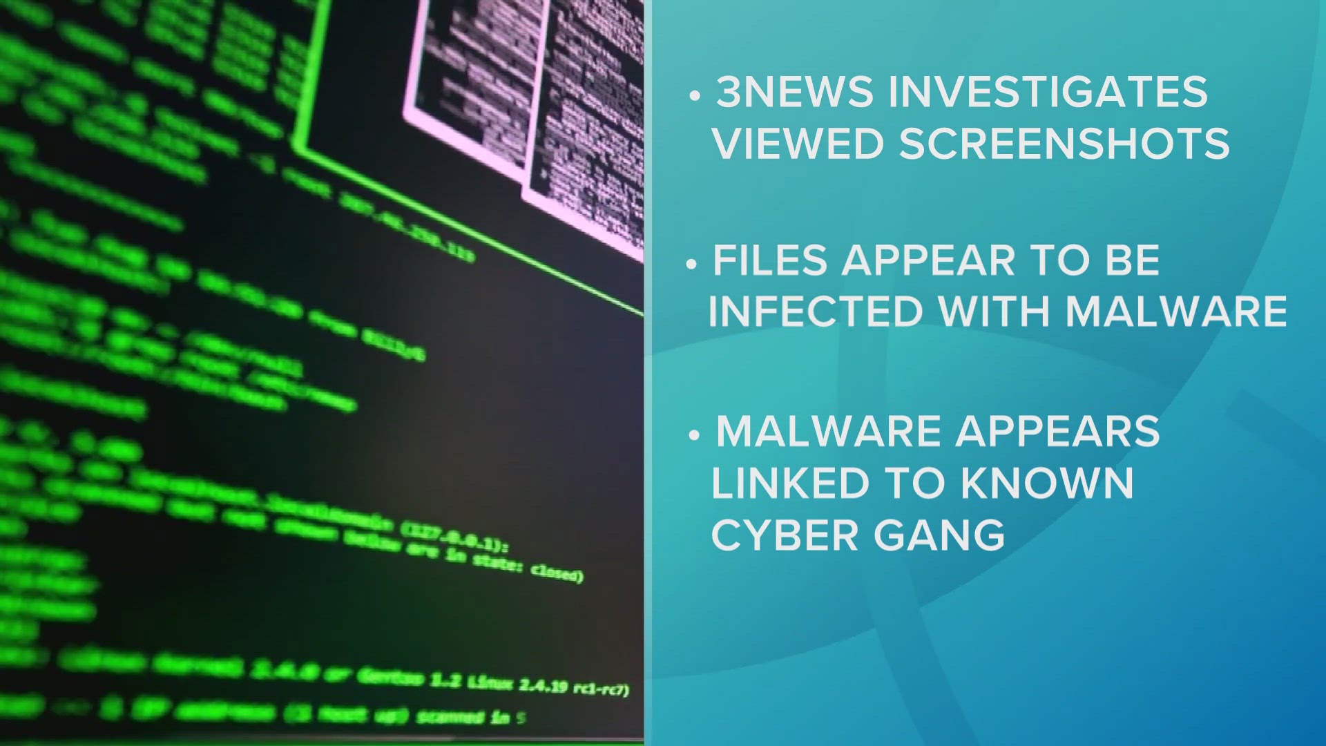 Computers have been infected with malware that appears to be linked to a known cyber gang that has already carried out similar attacks in the U.S.