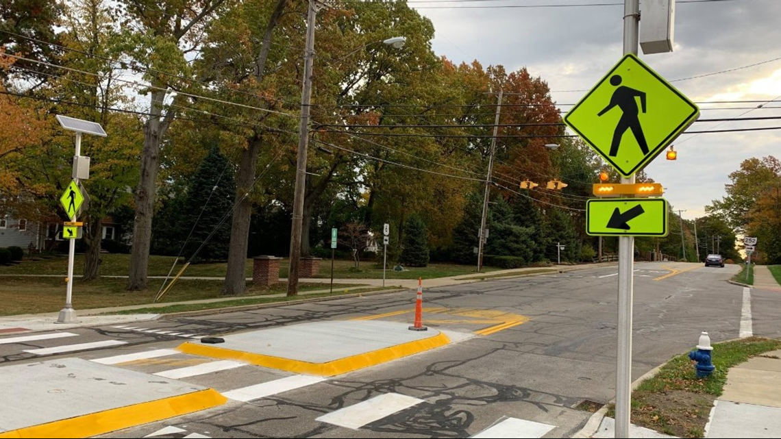 Bay Village installs two high visibility crosswalks on Lake Road