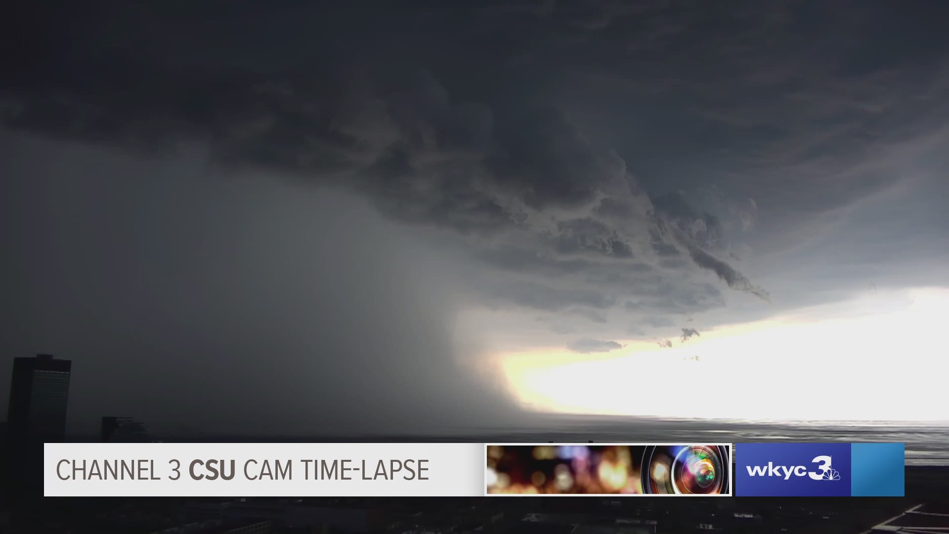 Check out our time-lapse of the storm that moved through downtown Cleveland this evening. #3weather