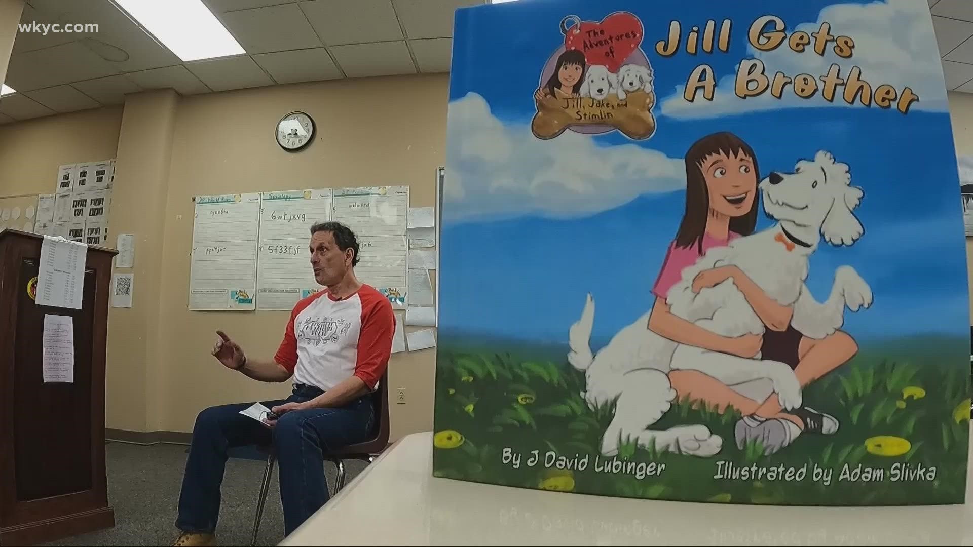 Dave Lubinger and his one-time art student Adam Slivka have partnered to release a series of children's books aimed at helping animal shelters.
