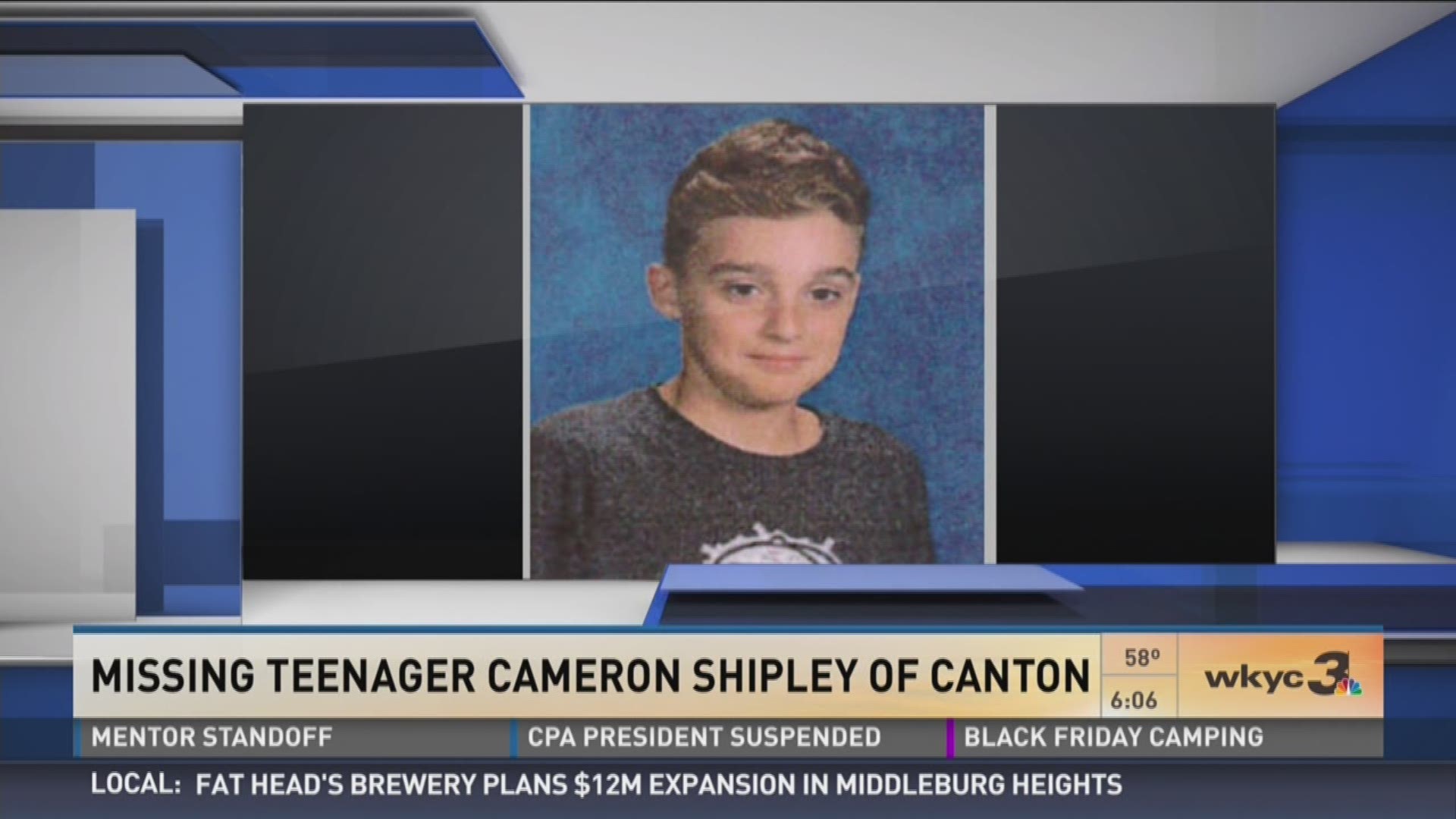 Nov. 18, 2016: Police are asking for the public's help in finding Cameron Scott Shipley.